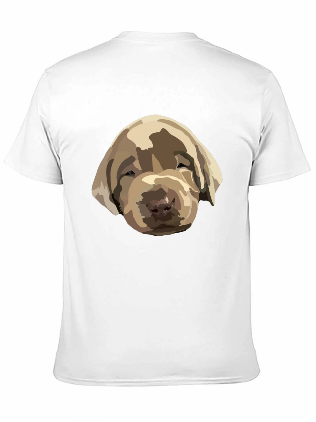 Dog Puppy Graphic Print Black T-Shirt