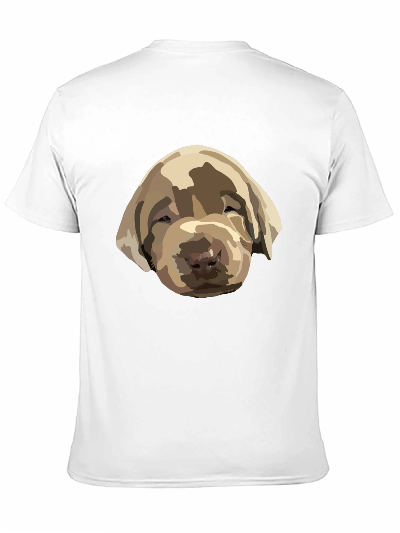 Dog Puppy Graphic Print Black T-Shirt
