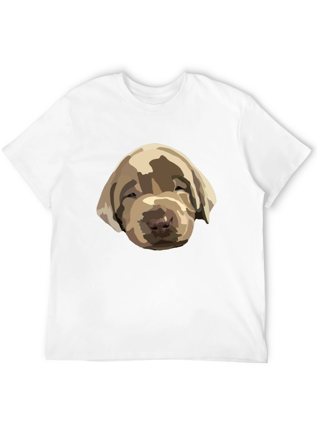 Dog Puppy Graphic Print Black T-Shirt