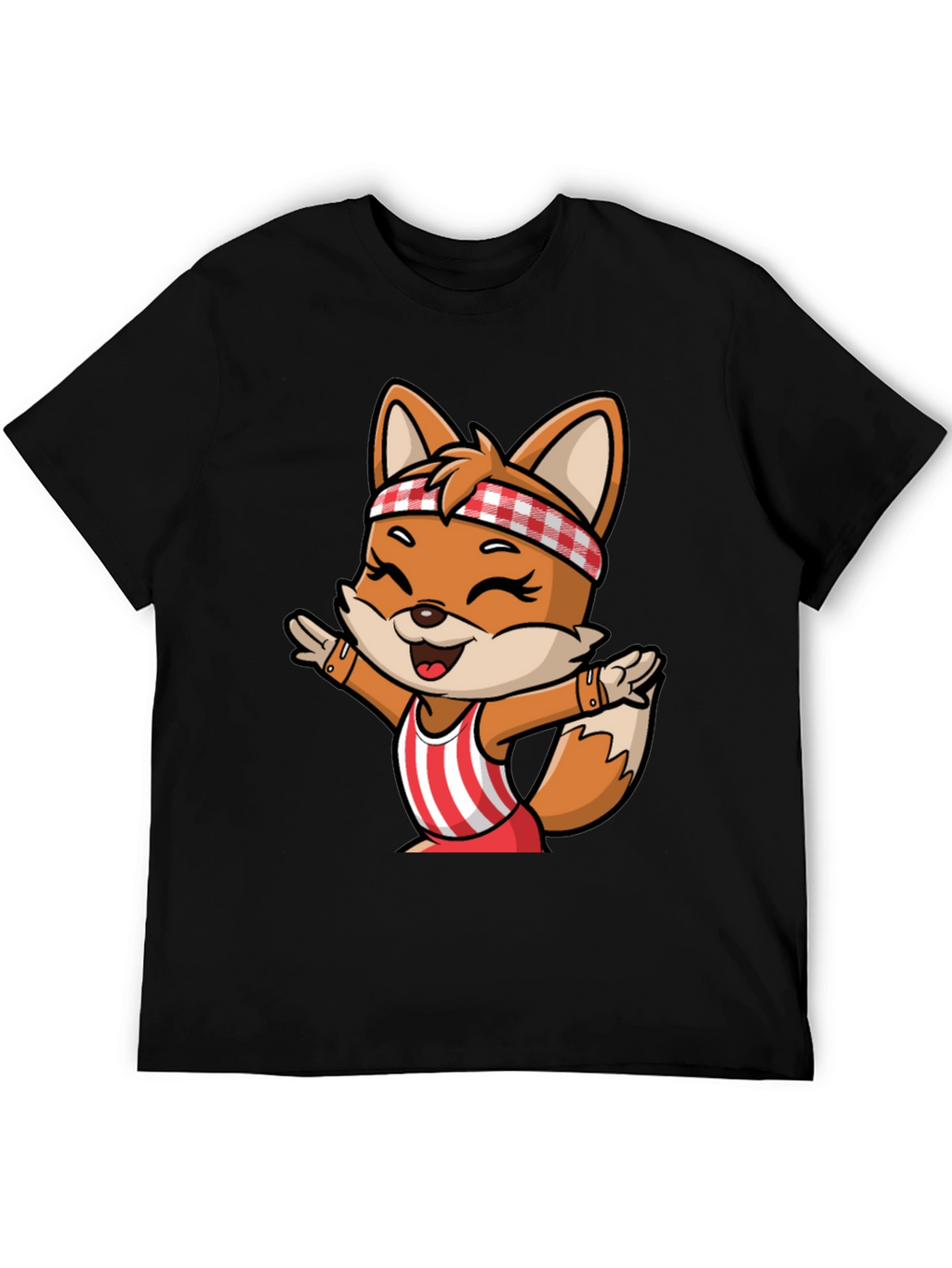 Cartoon Fox Unisex T-Shirt - Playful Design