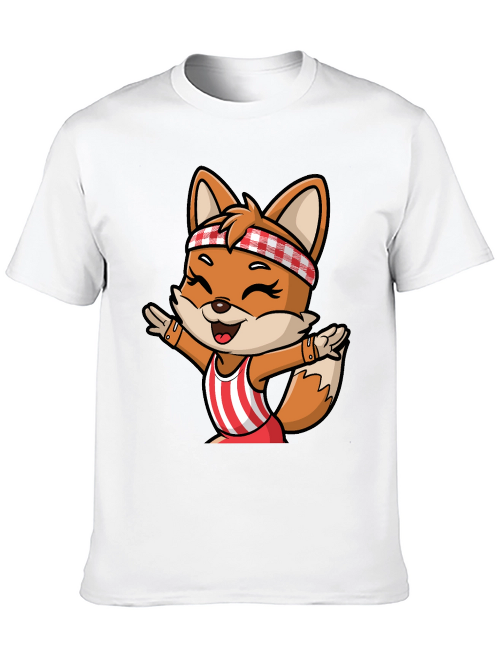 Cartoon Fox Unisex T-Shirt - Playful Design