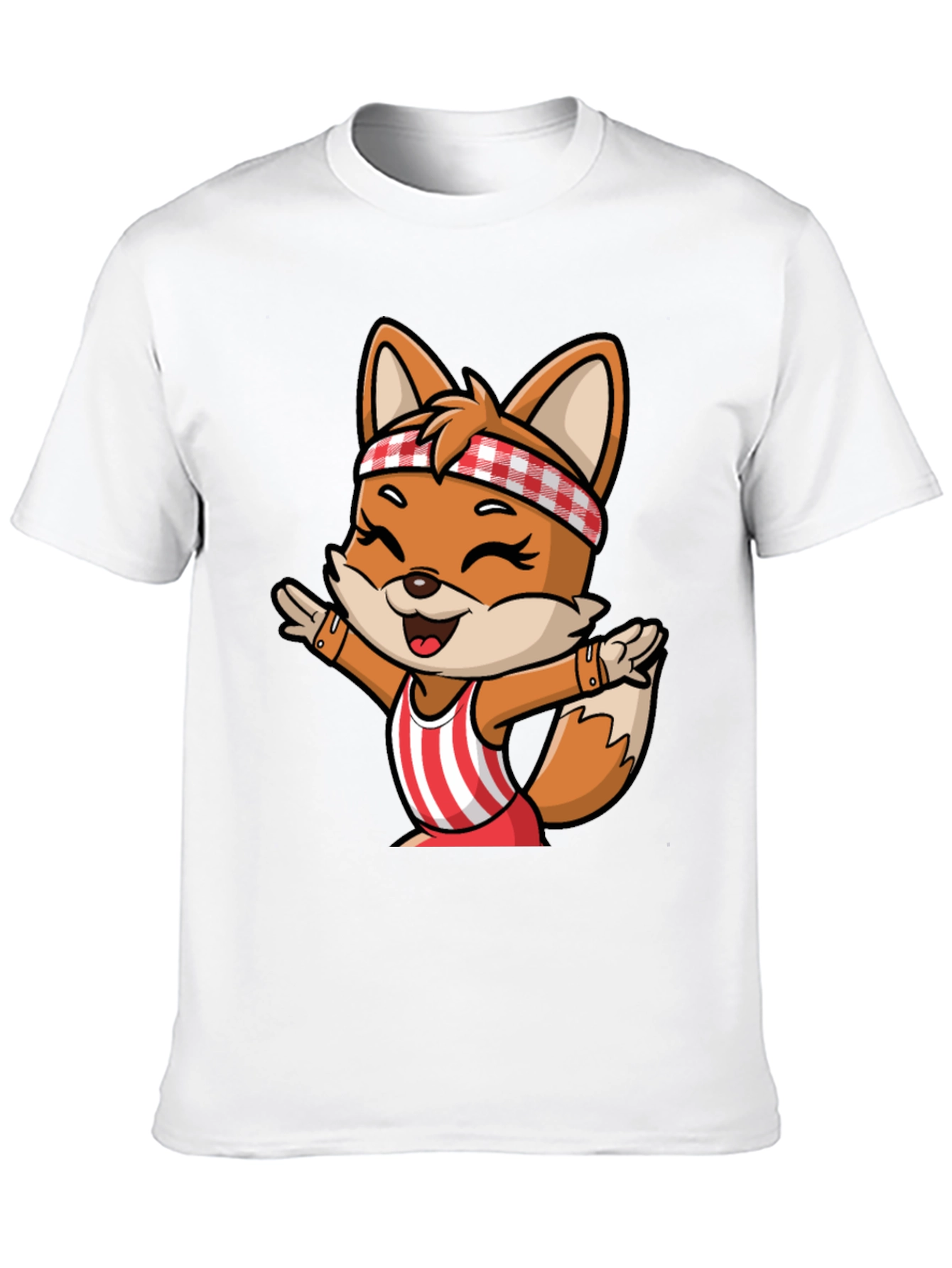 Cartoon Fox Unisex T-Shirt - Playful Design