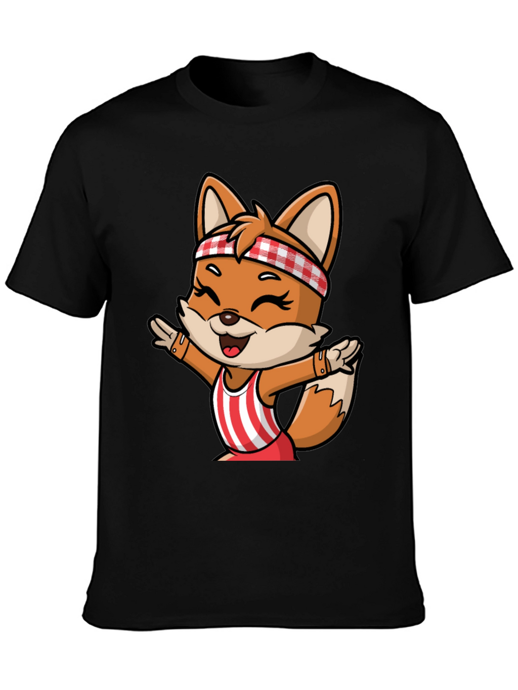 Cartoon Fox Unisex T-Shirt - Playful Design