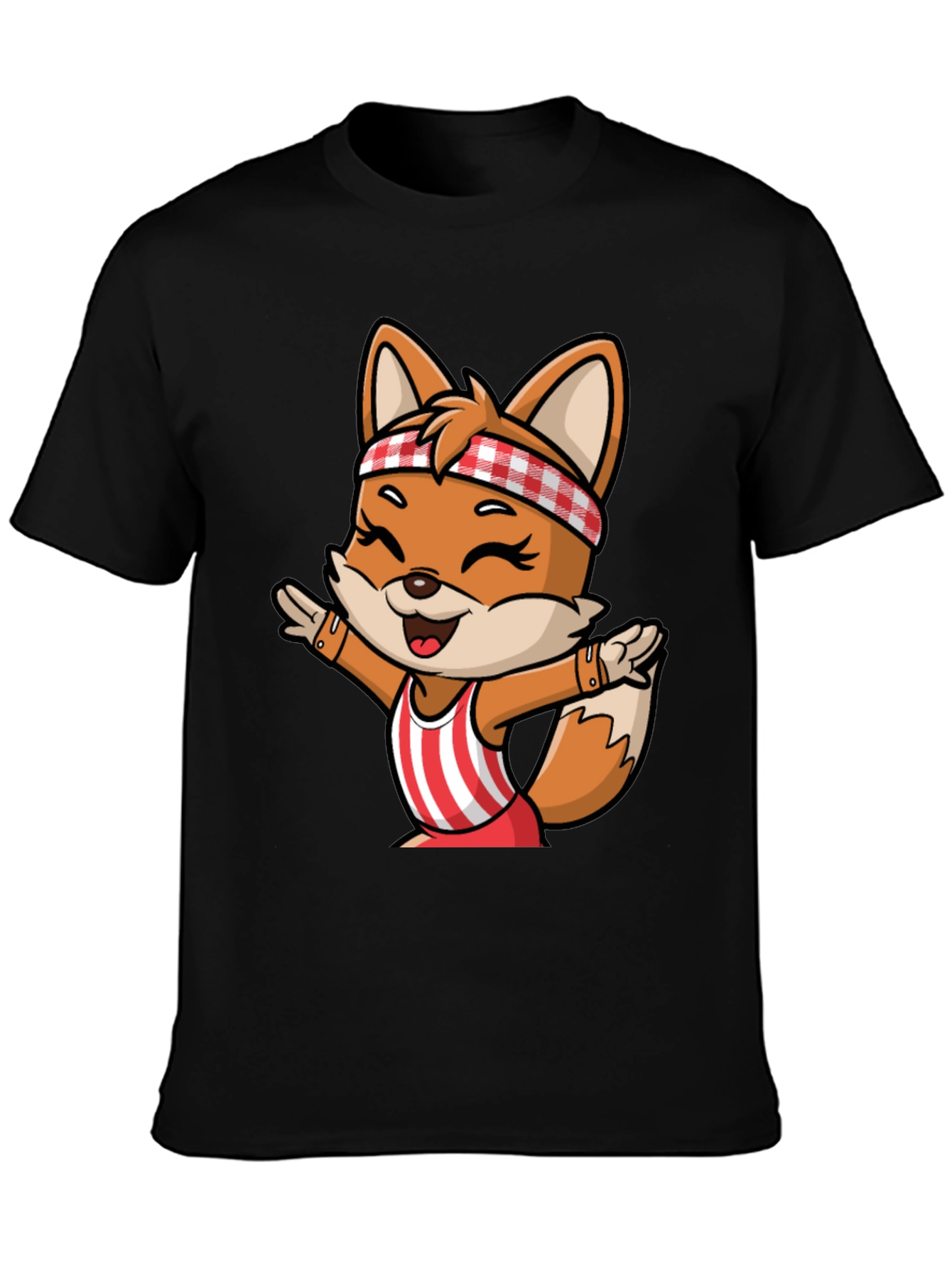 Cartoon Fox Unisex T-Shirt - Playful Design