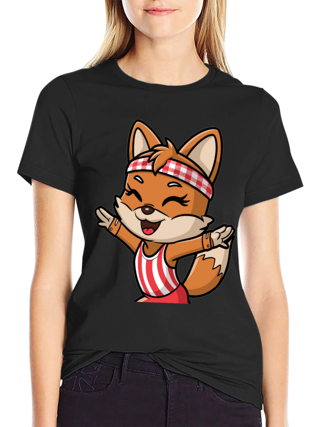 Cartoon Fox Unisex T-Shirt - Playful Design