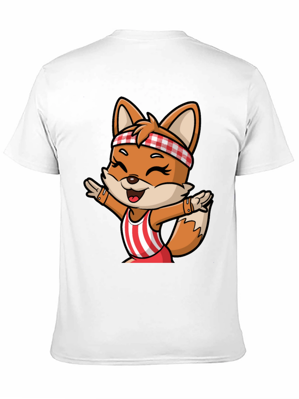 Cartoon Fox Unisex T-Shirt - Playful Design