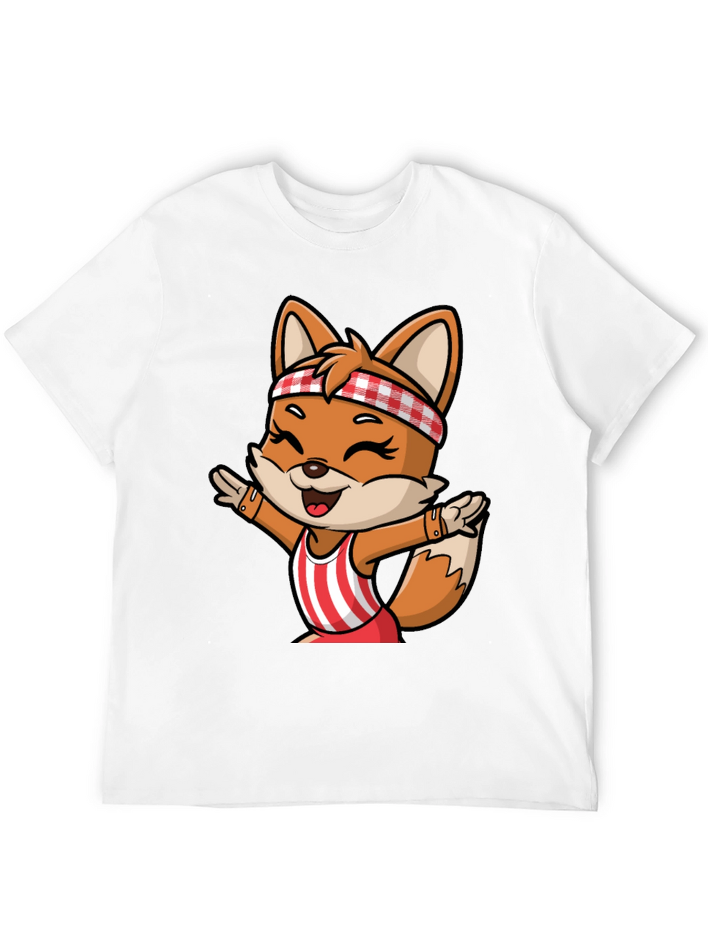 Cartoon Fox Unisex T-Shirt - Playful Design