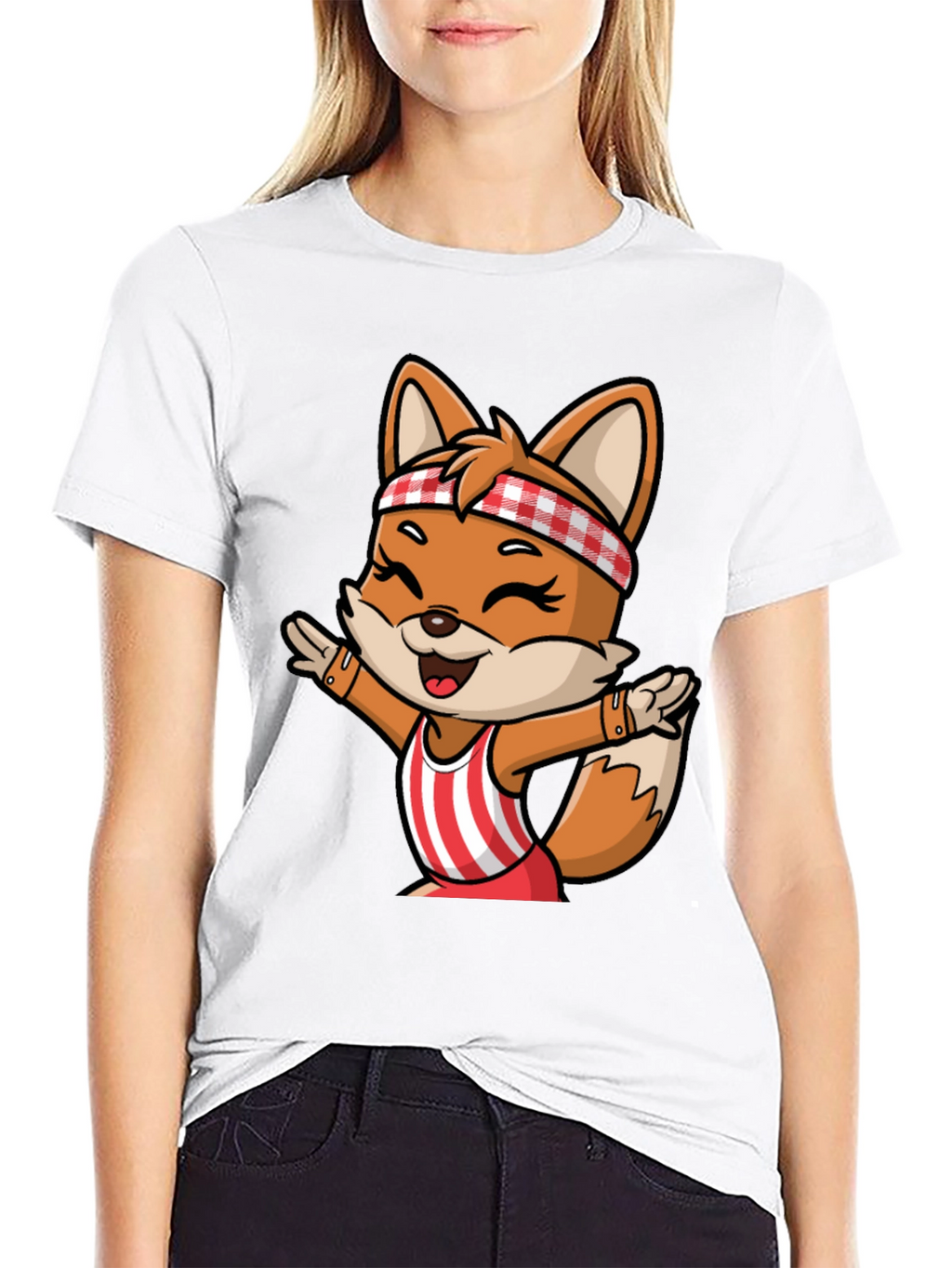 Cartoon Fox Unisex T-Shirt - Playful Design