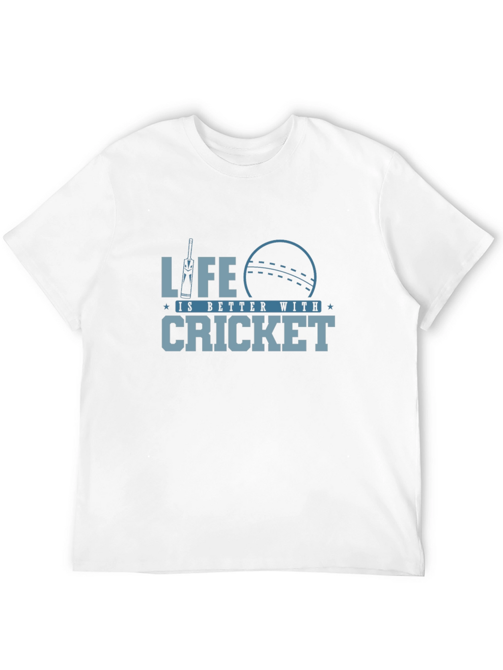 Cricket Life T-Shirt - Black Cotton Tee
