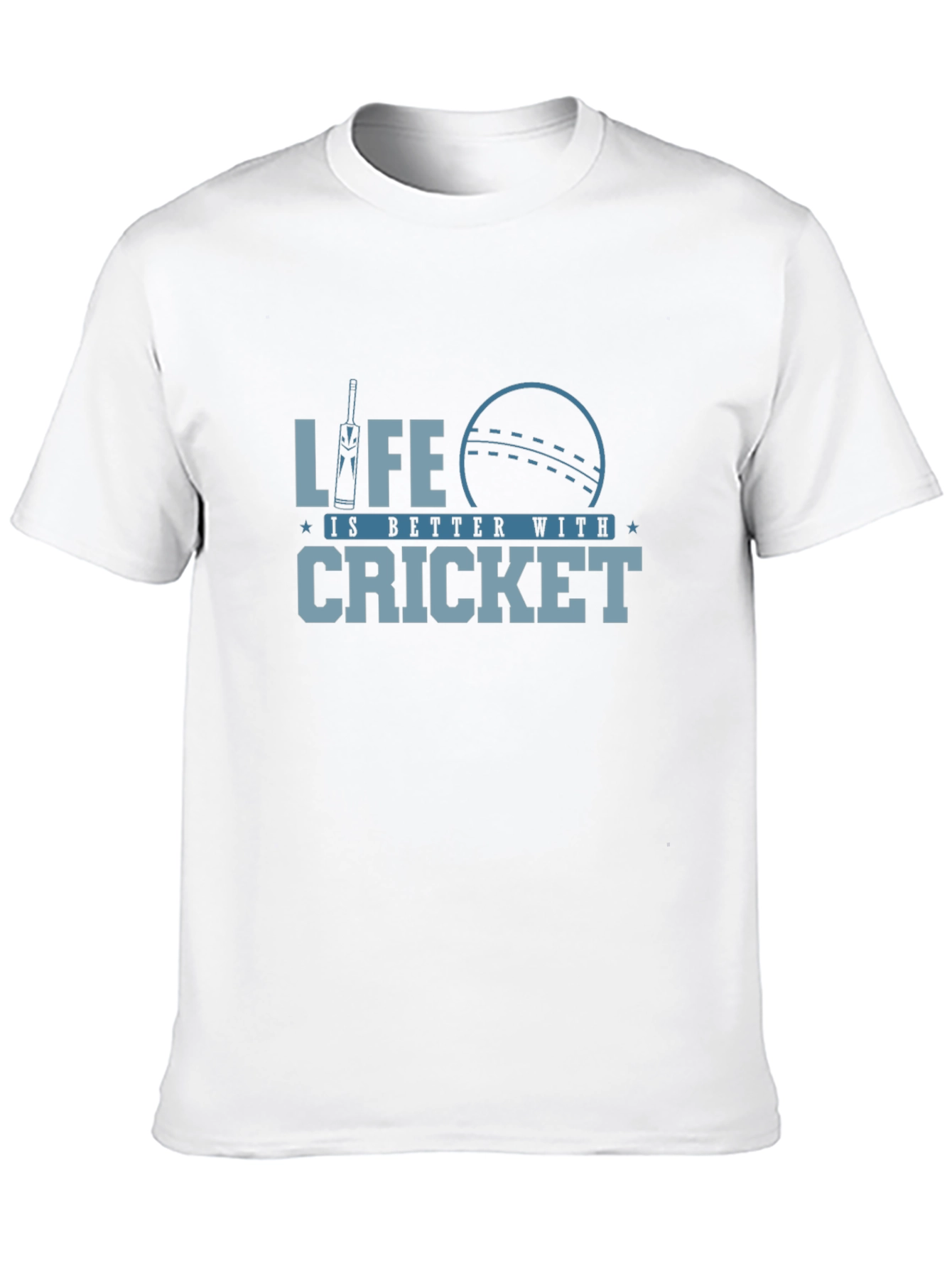 Cricket Life T-Shirt - Black Cotton Tee