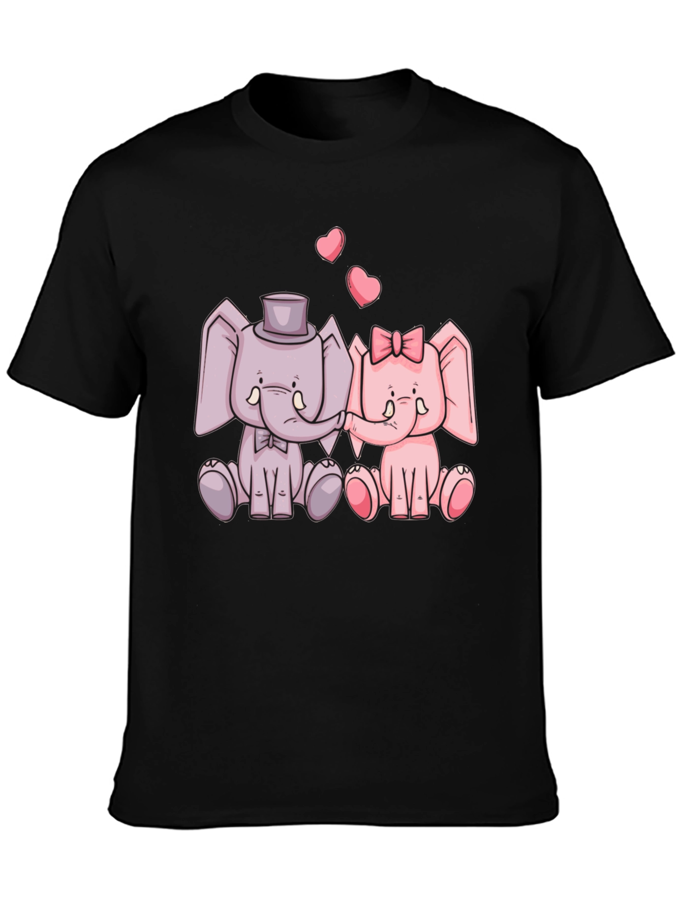Elephant Love T-Shirt - Cute Cartoon Design