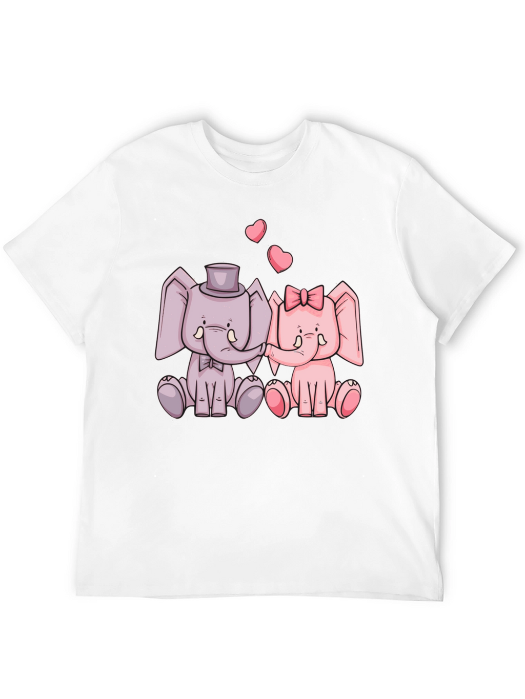 Elephant Love T-Shirt - Cute Cartoon Design