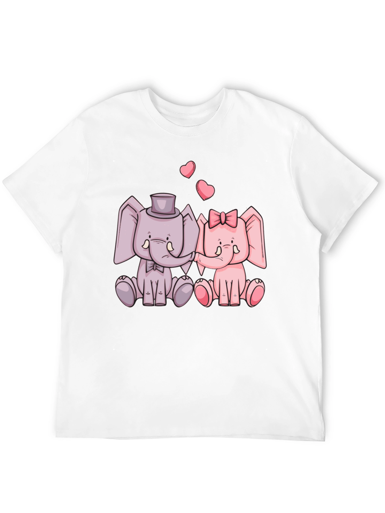 Elephant Love T-Shirt - Cute Cartoon Design