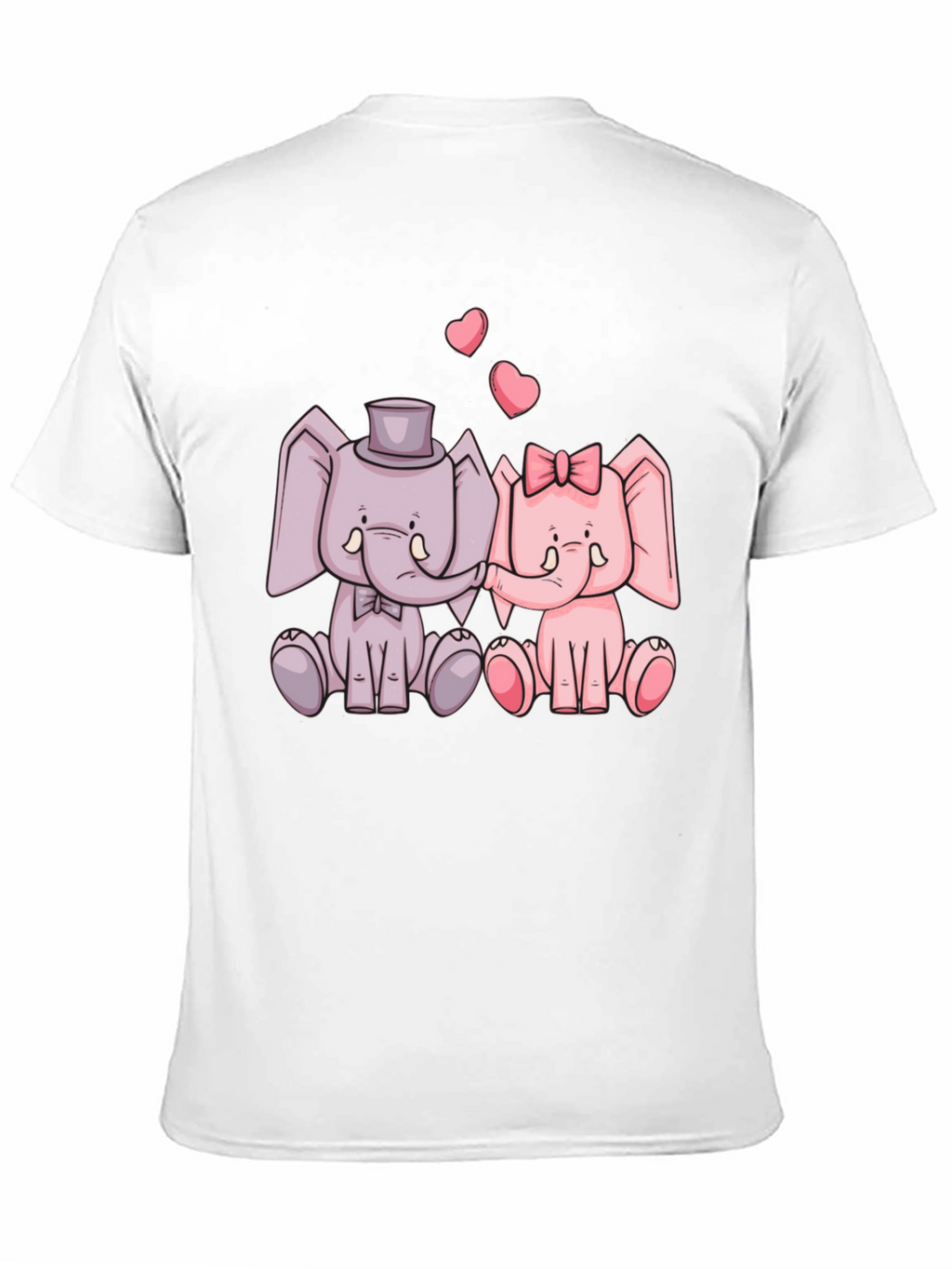 Elephant Love T-Shirt - Cute Cartoon Design