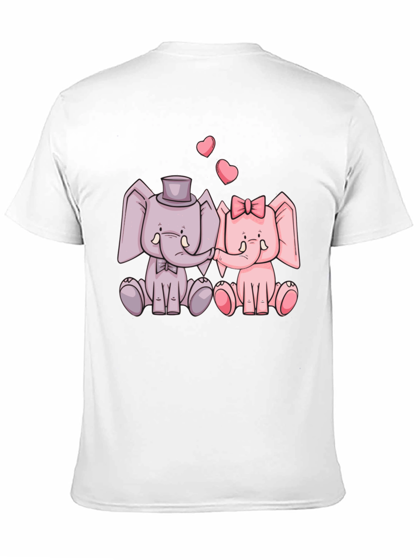 Elephant Love T-Shirt - Cute Cartoon Design