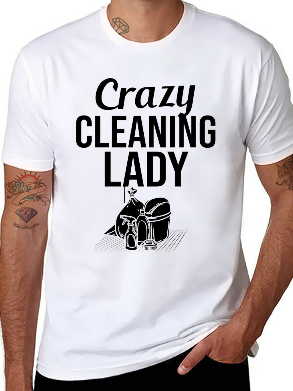 Crazy Cleaning Lady T-Shirt