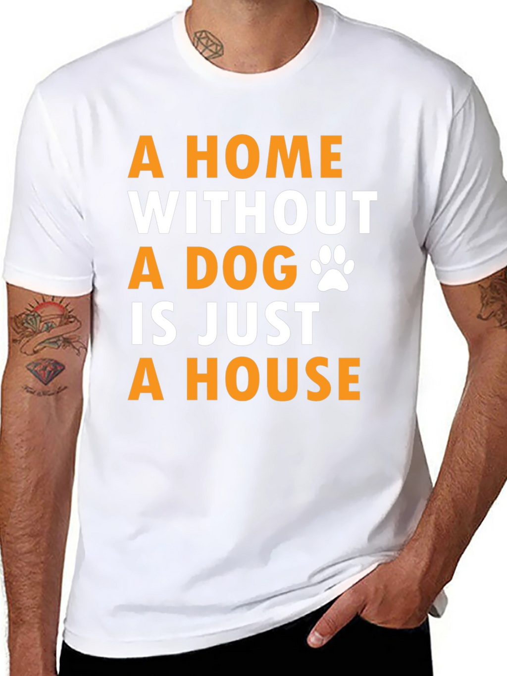Dog Lover T-Shirt - A Home Without A Dog