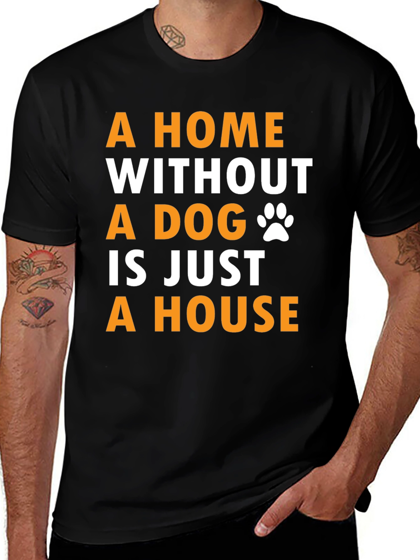 Dog Lover T-Shirt - A Home Without A Dog