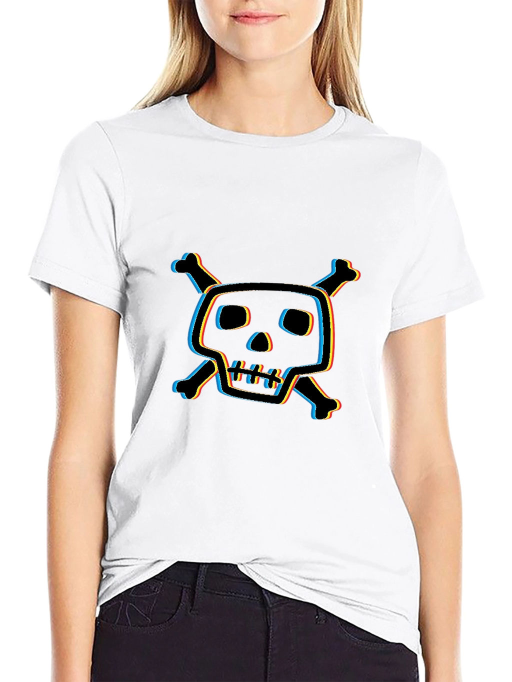 Skull & Crossbones Graphic T-Shirt - Edgy Style