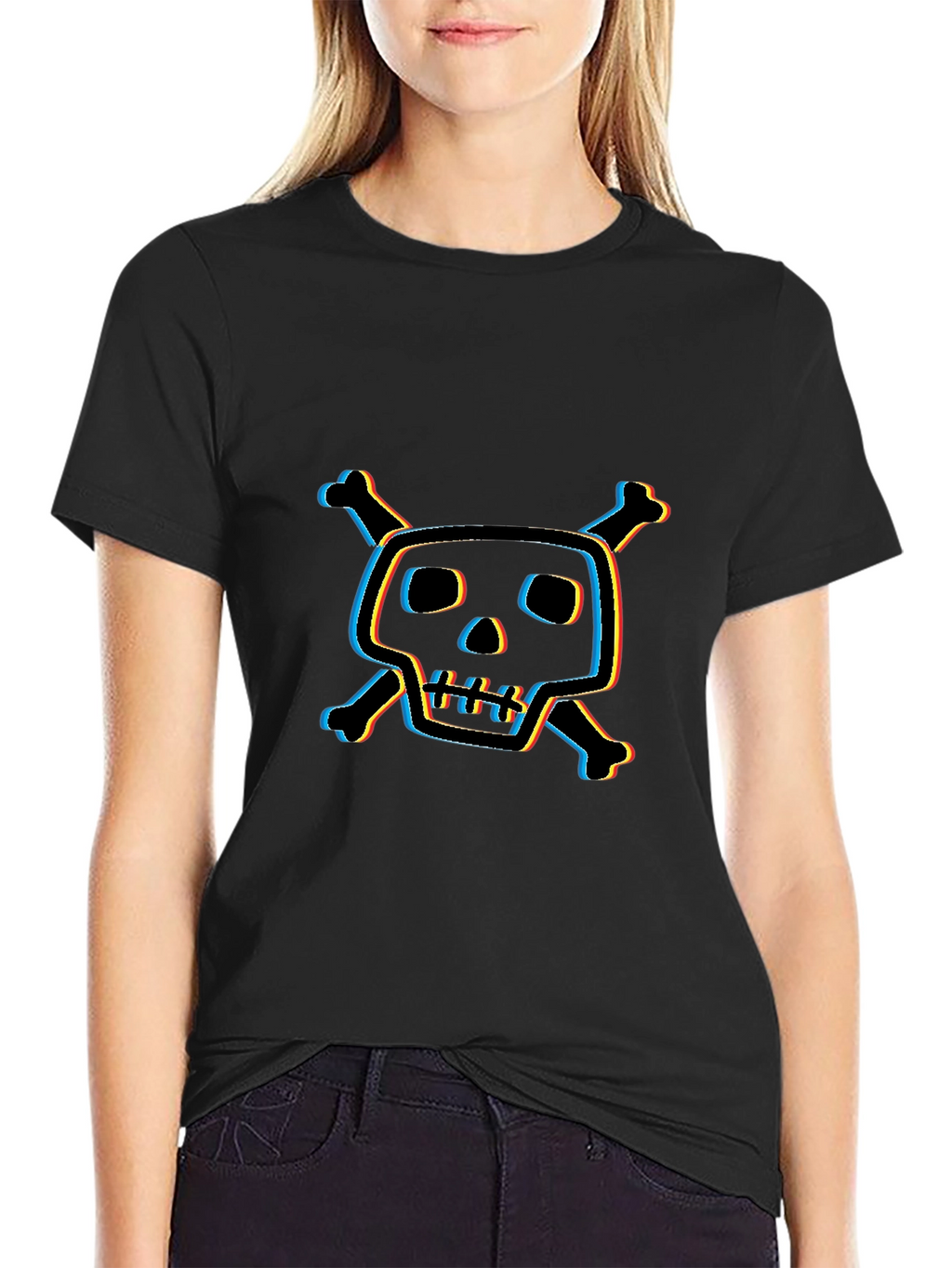 Skull & Crossbones Graphic T-Shirt - Edgy Style