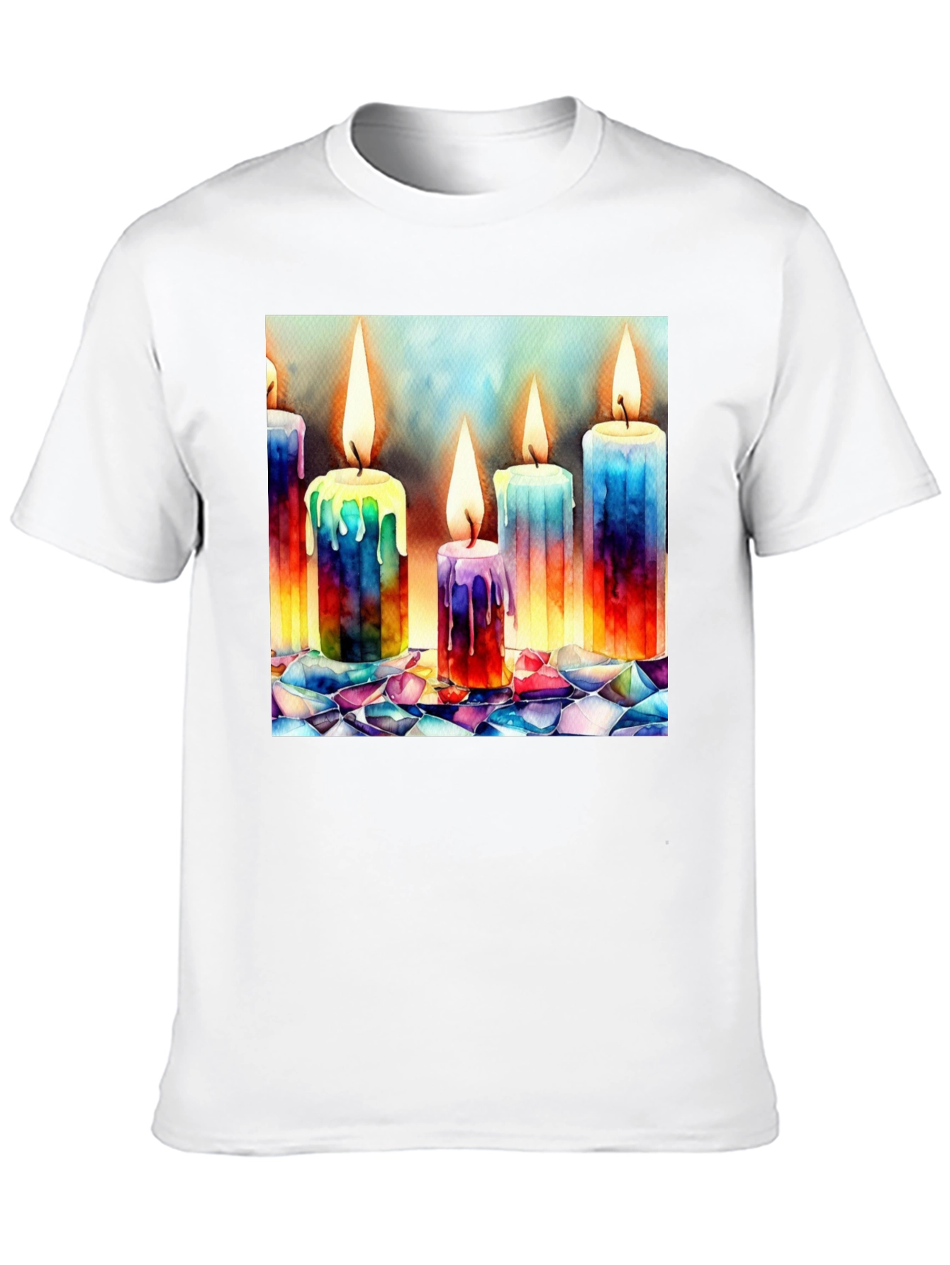Watercolor Candle T-Shirt