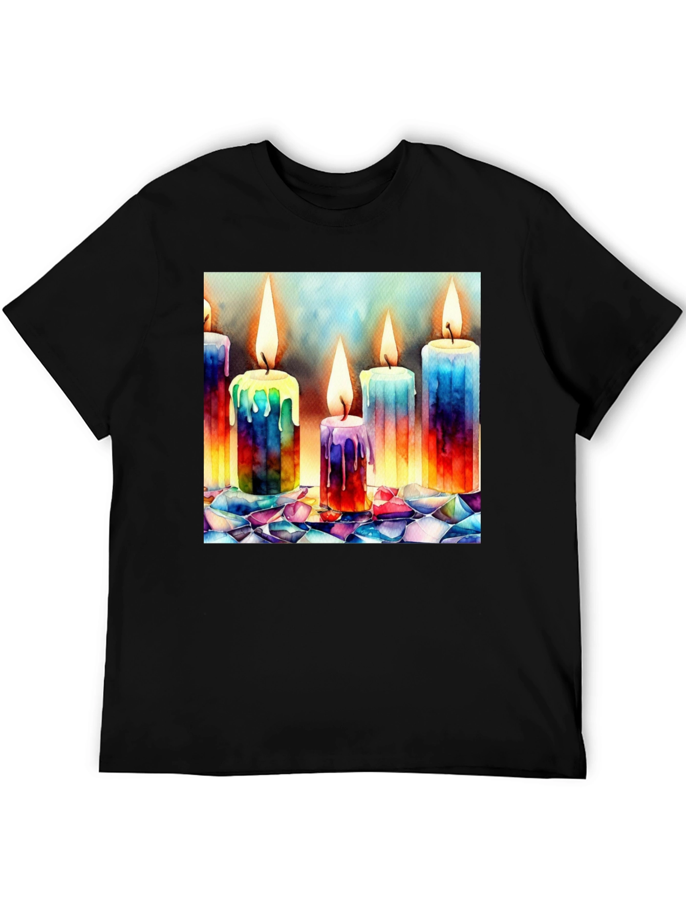 Watercolor Candle T-Shirt