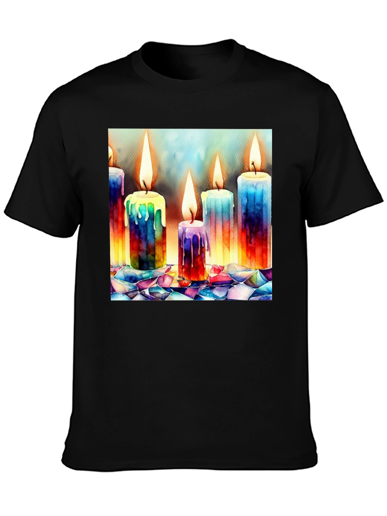 Watercolor Candle T-Shirt