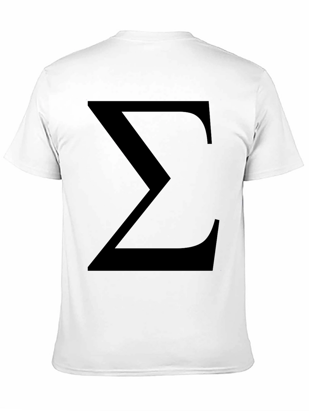 Sigma Symbol Black T-Shirt - Classic Geek Tee
