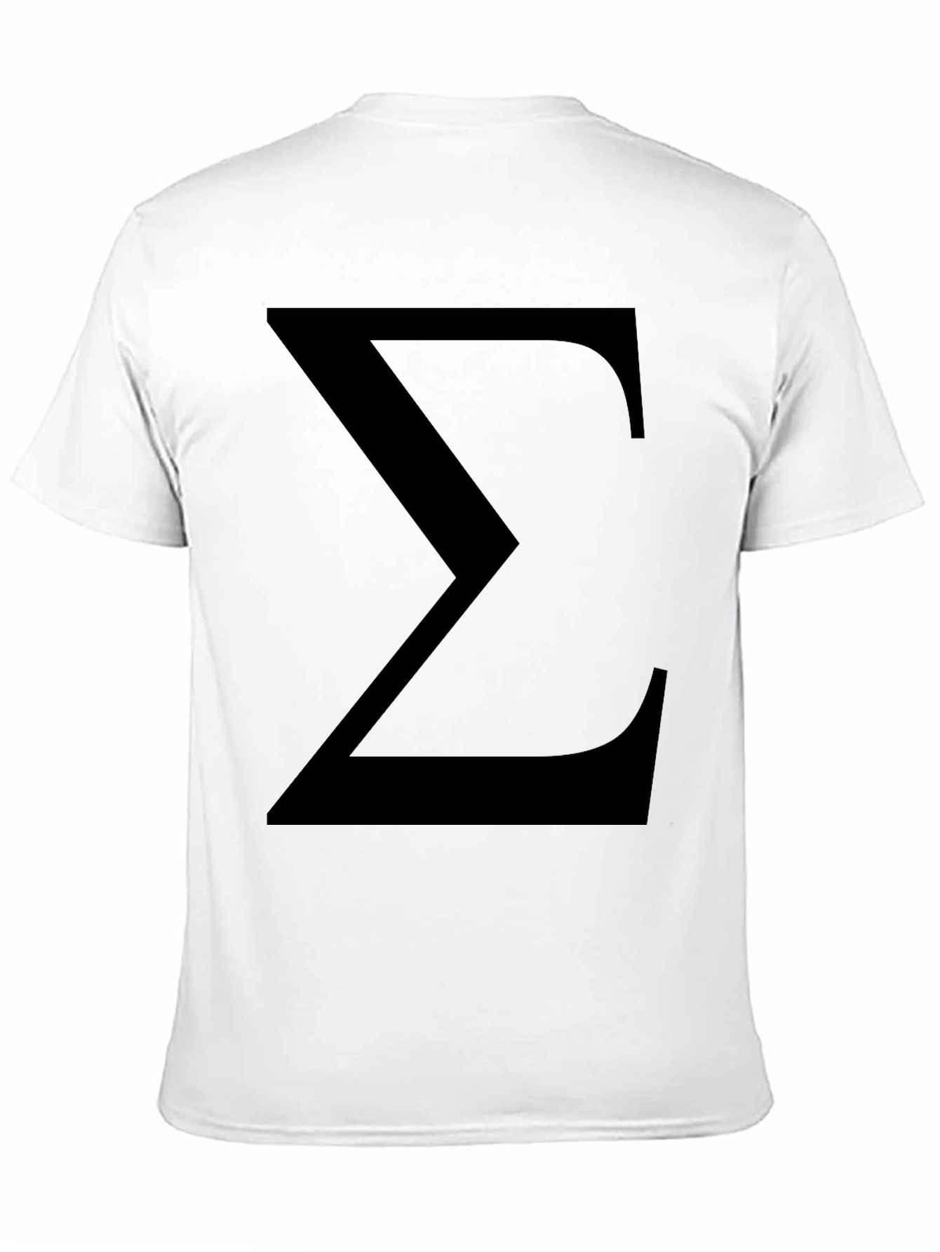 Sigma Symbol Black T-Shirt - Classic Geek Tee
