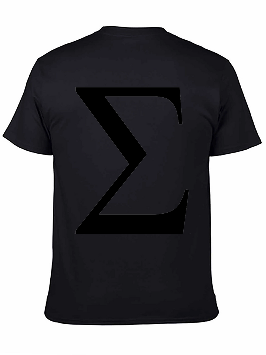 Sigma Symbol Black T-Shirt - Classic Geek Tee