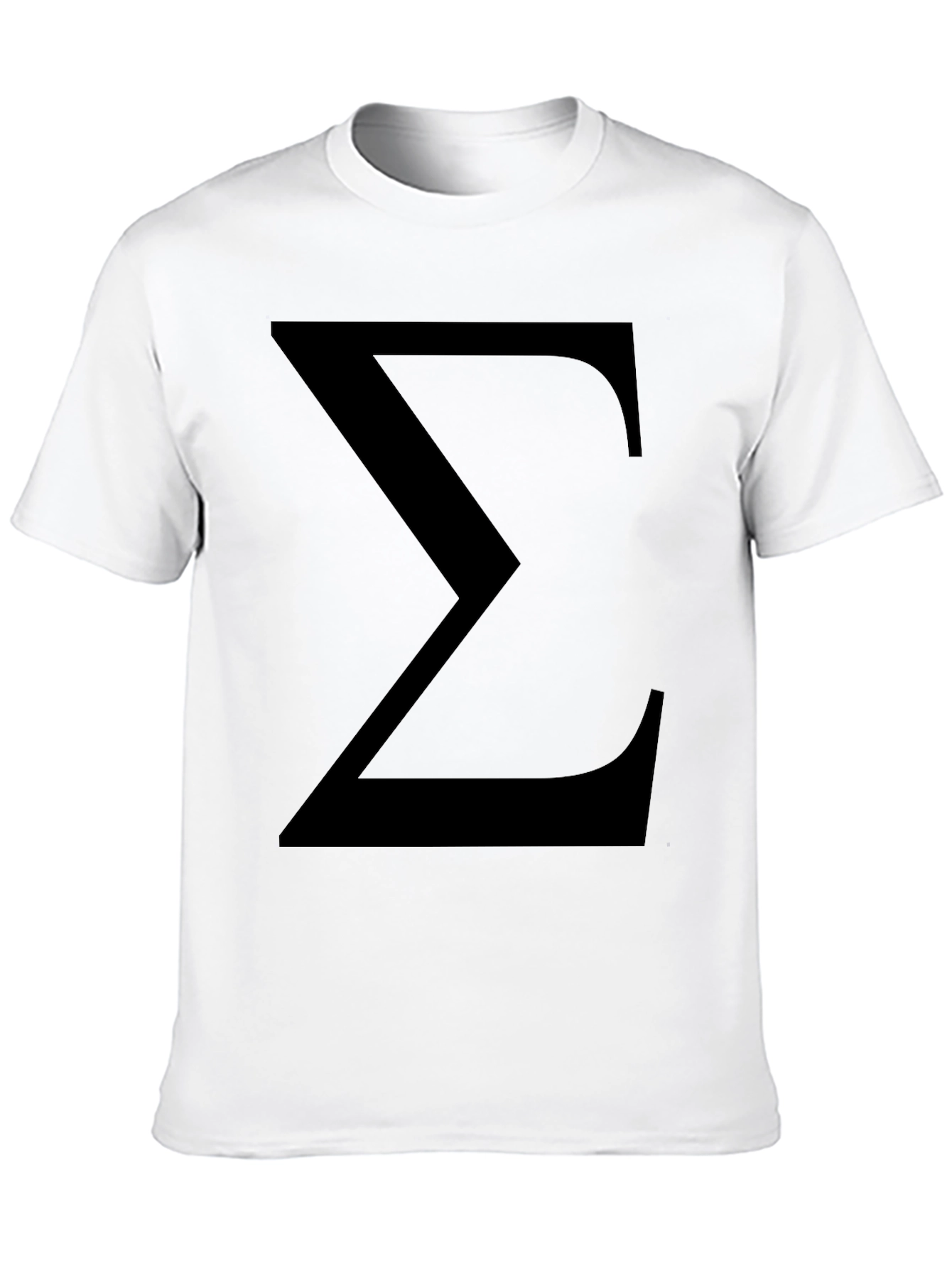 Sigma Symbol Black T-Shirt - Classic Geek Tee