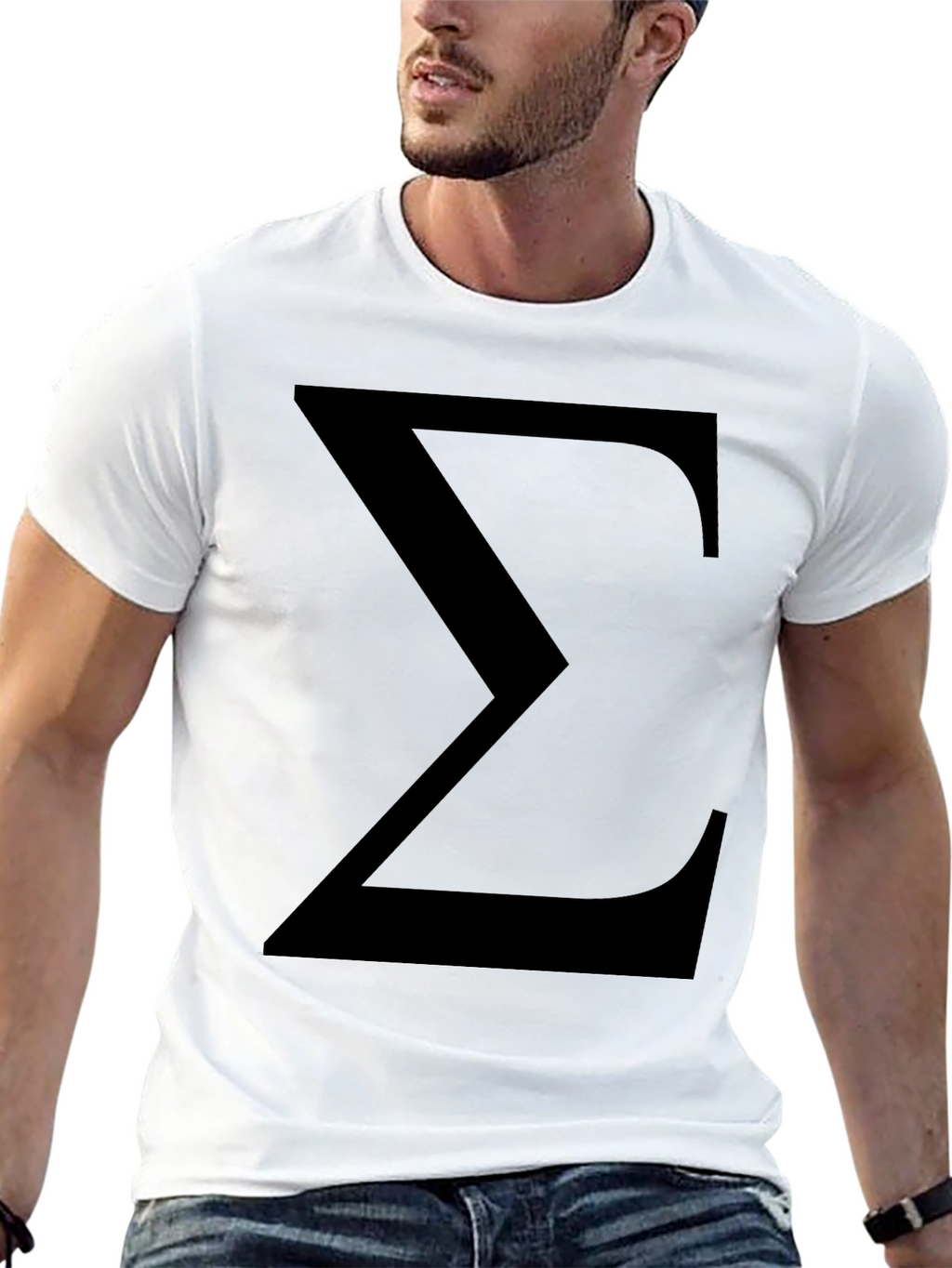 Sigma Symbol Black T-Shirt - Classic Geek Tee