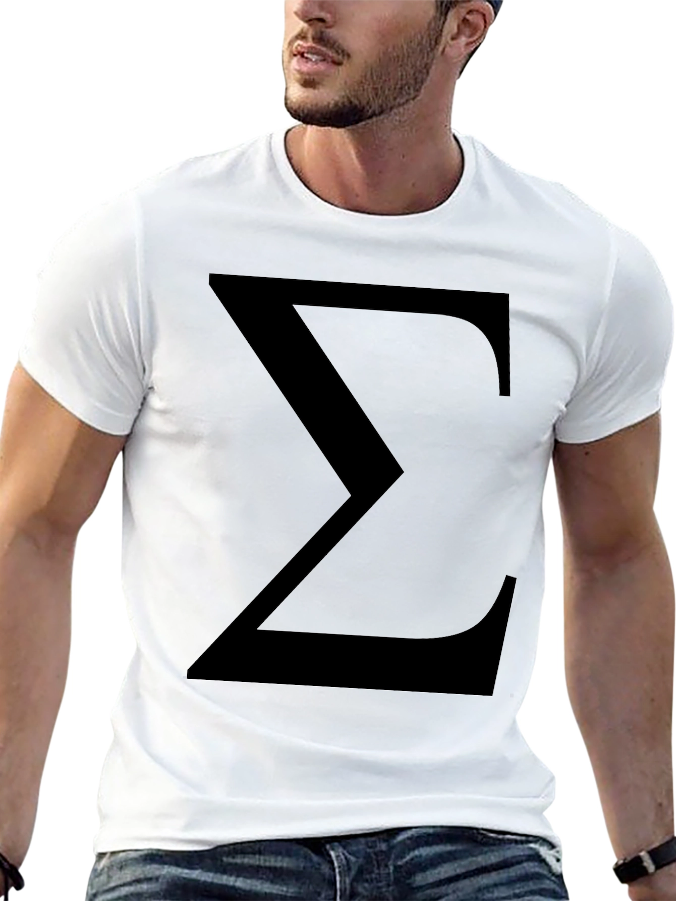Sigma Symbol Black T-Shirt - Classic Geek Tee