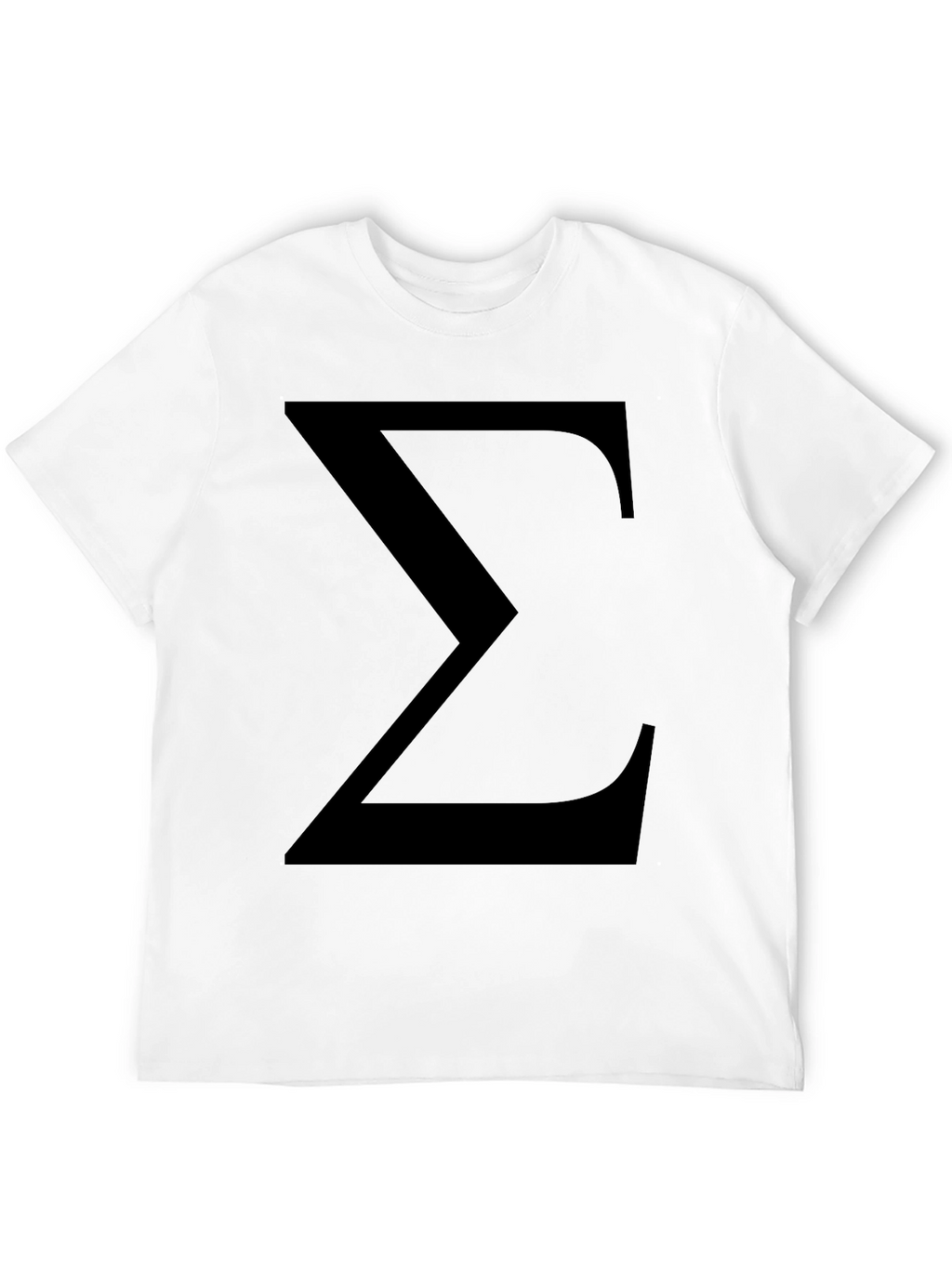 Sigma Symbol Black T-Shirt - Classic Geek Tee