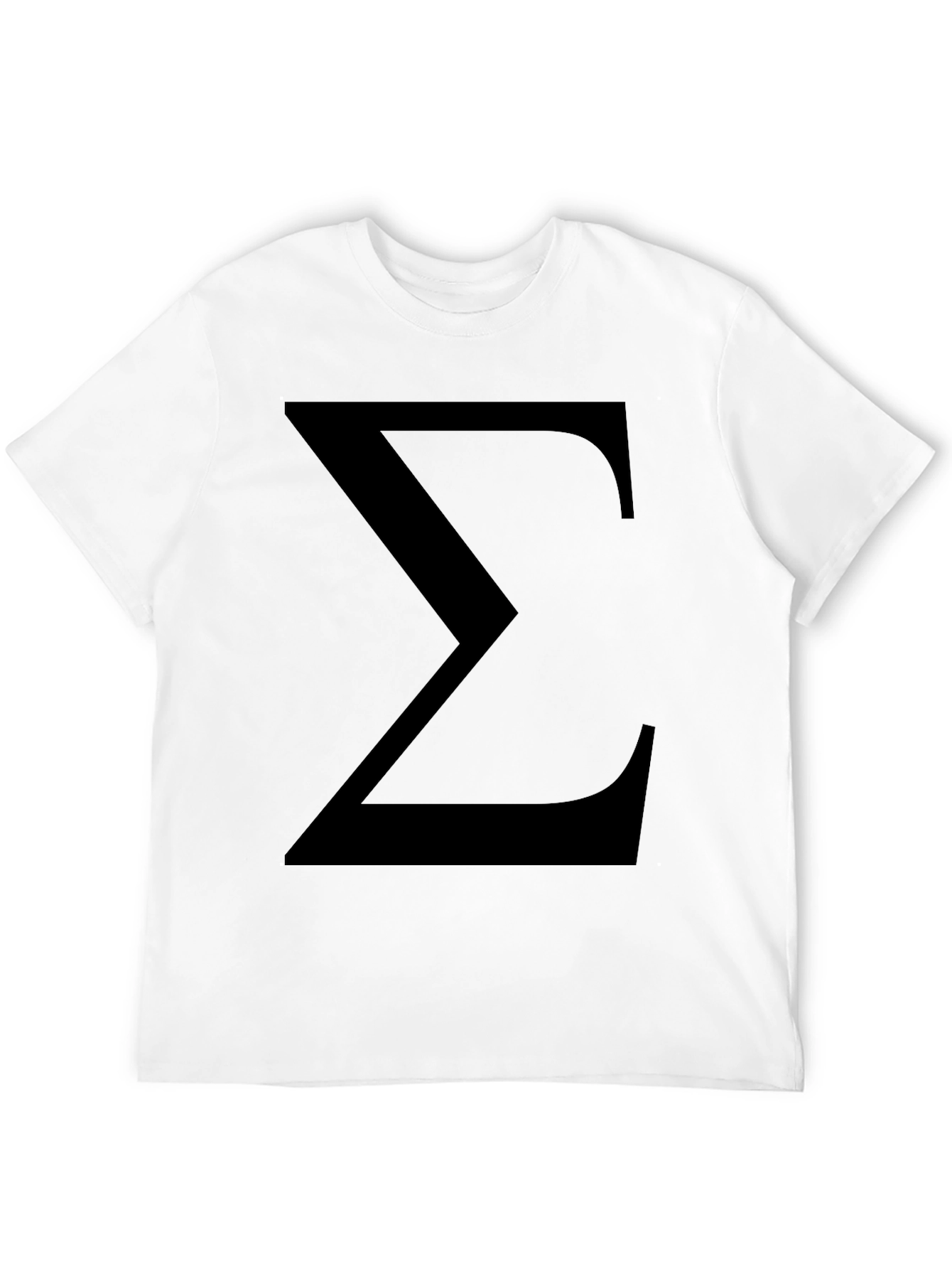 Sigma Symbol Black T-Shirt - Classic Geek Tee