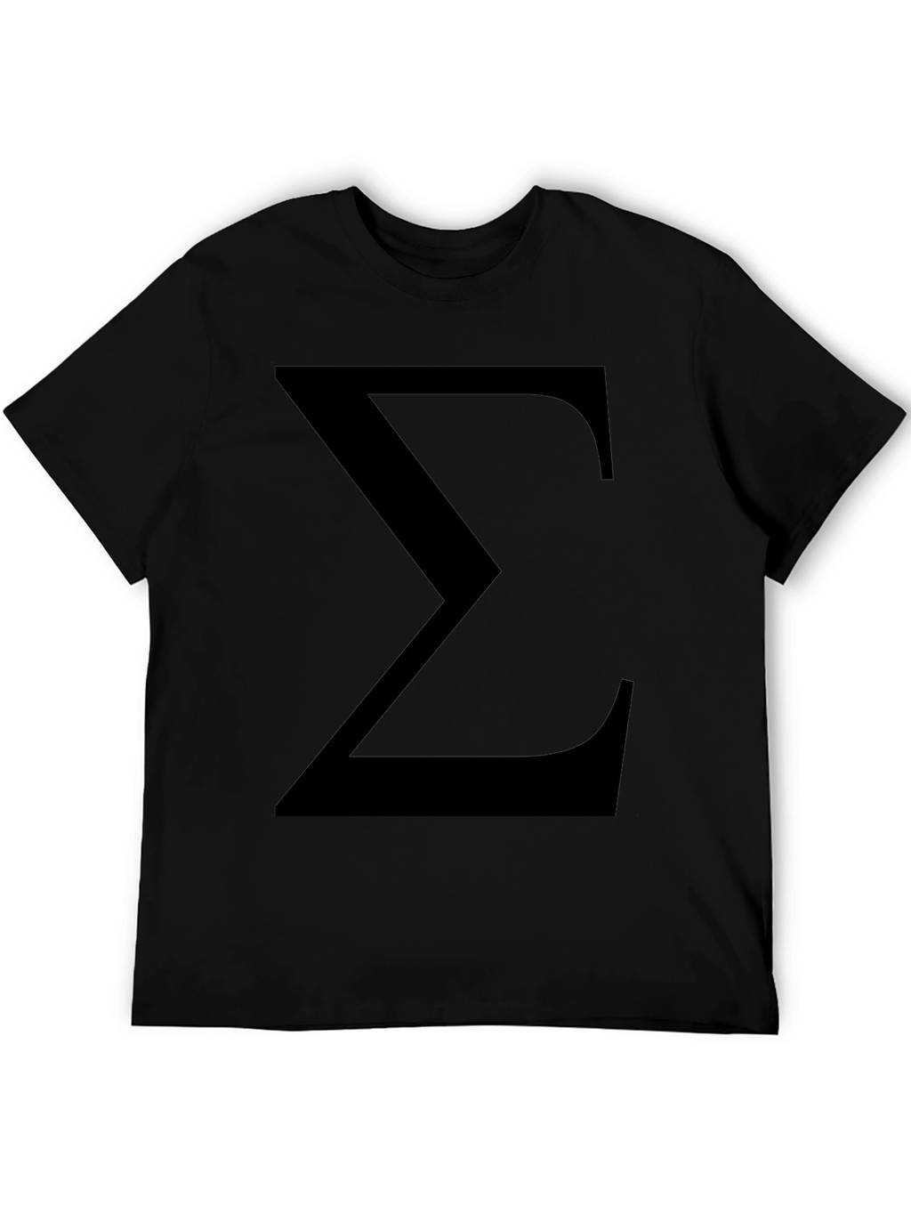 Sigma Symbol Black T-Shirt - Classic Geek Tee