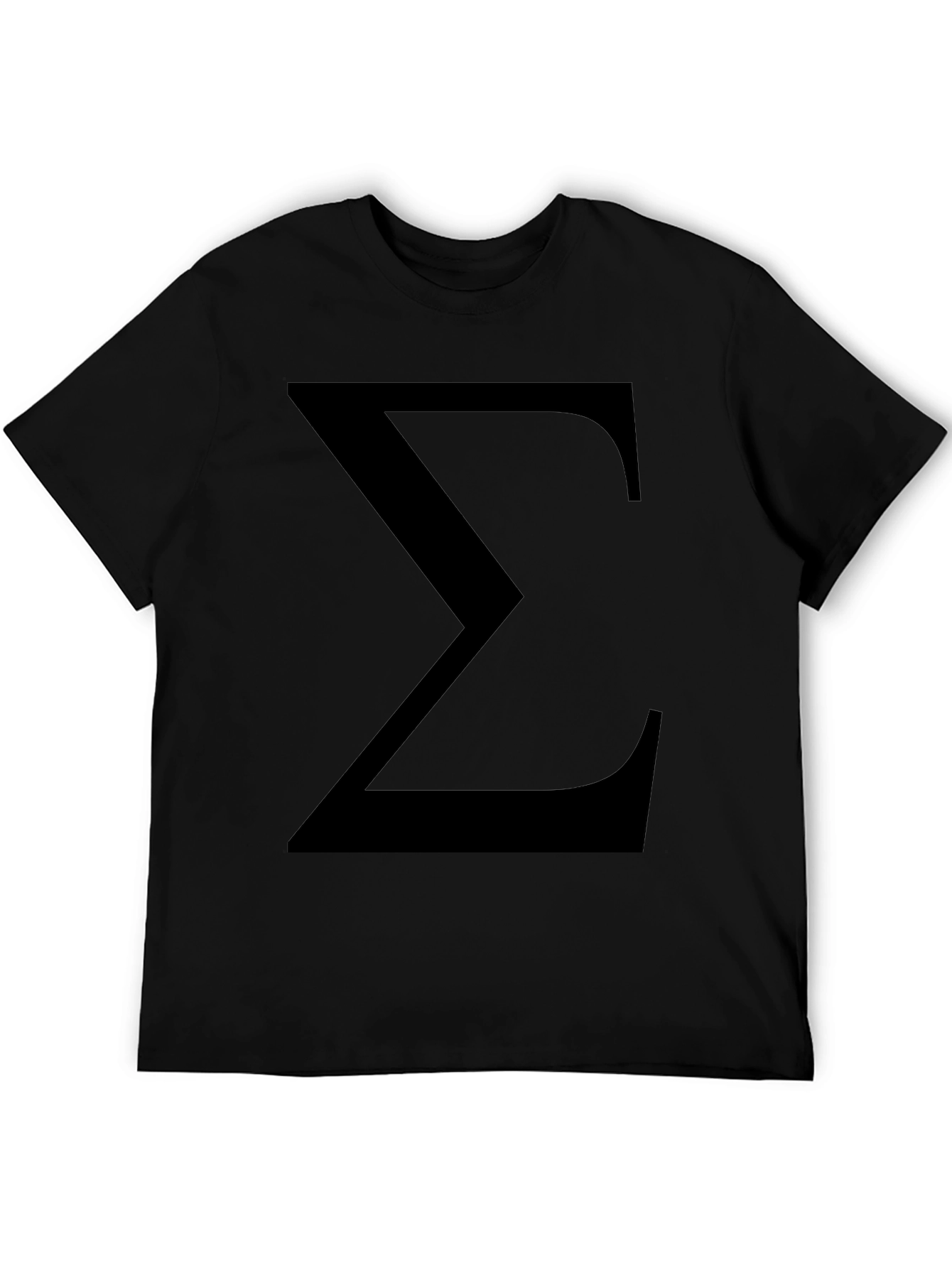 Sigma Symbol Black T-Shirt - Classic Geek Tee