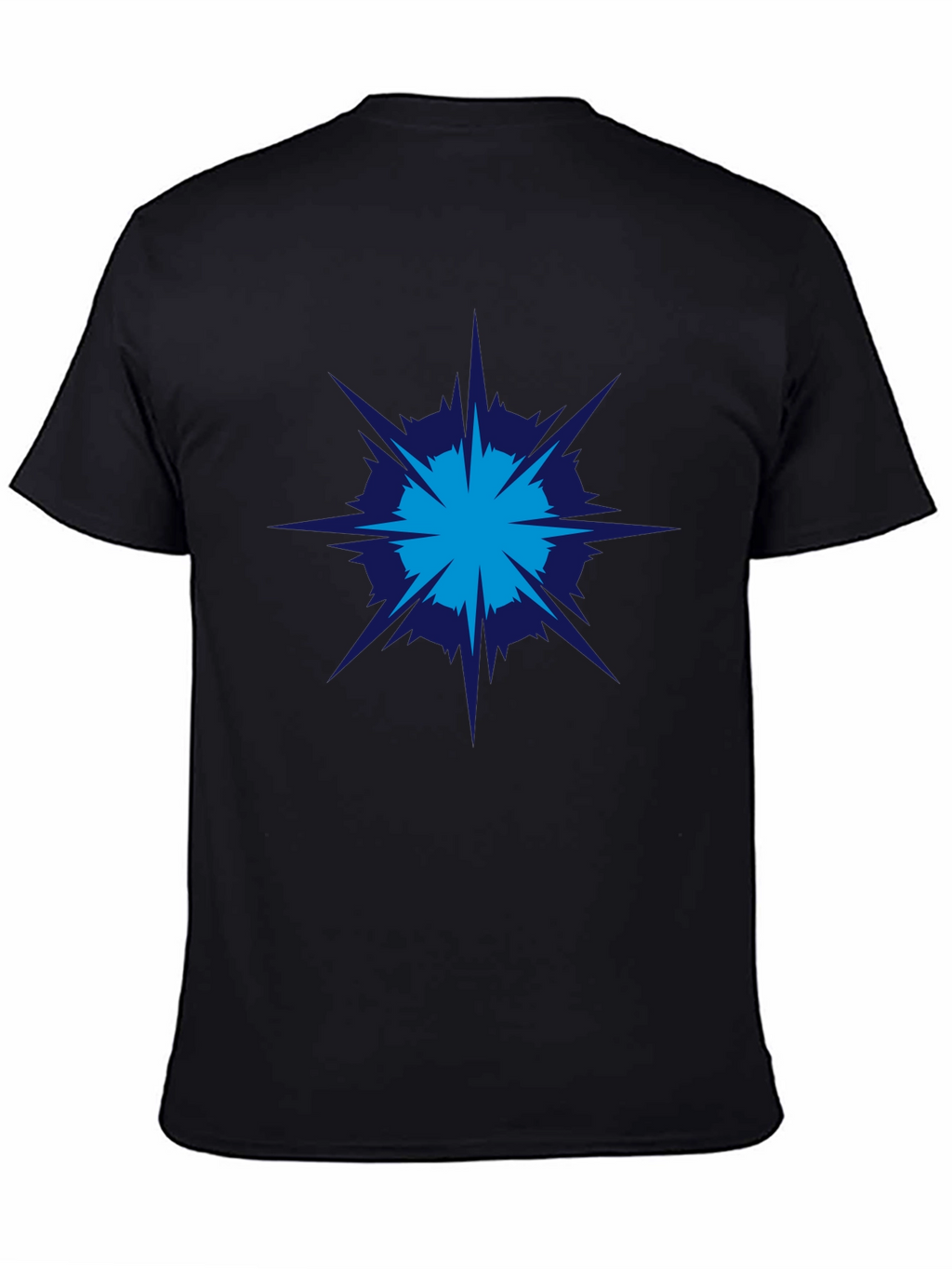 Geometric Burst Graphic Tee - Modern Style