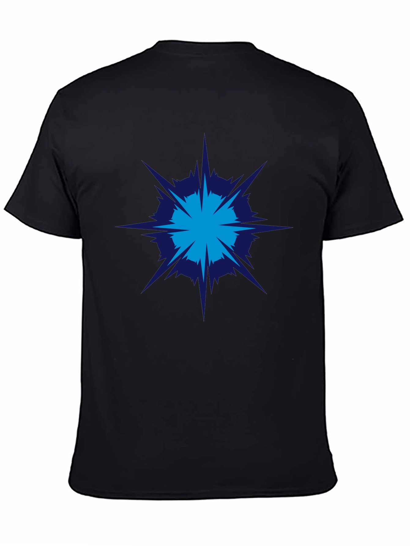 Geometric Burst Graphic Tee - Modern Style