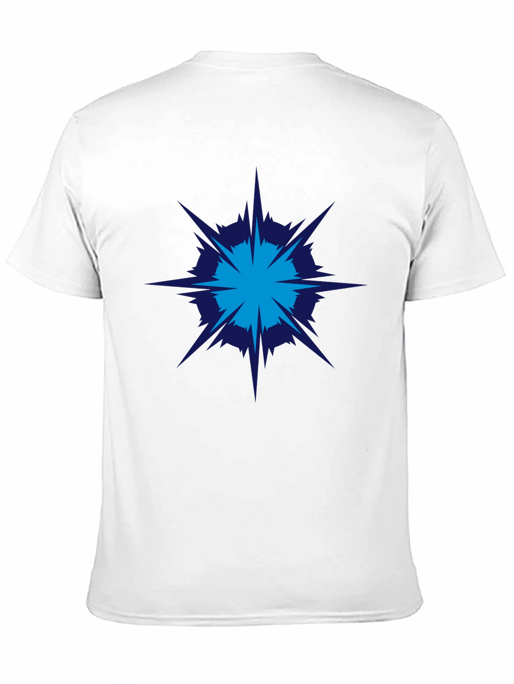 Geometric Burst Graphic Tee - Modern Style
