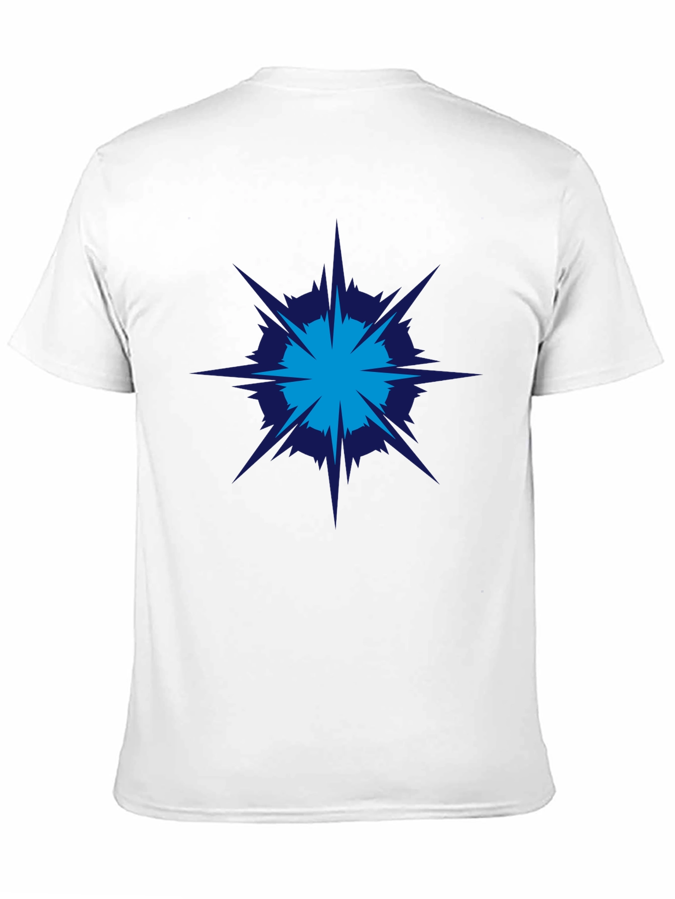 Geometric Burst Graphic Tee - Modern Style