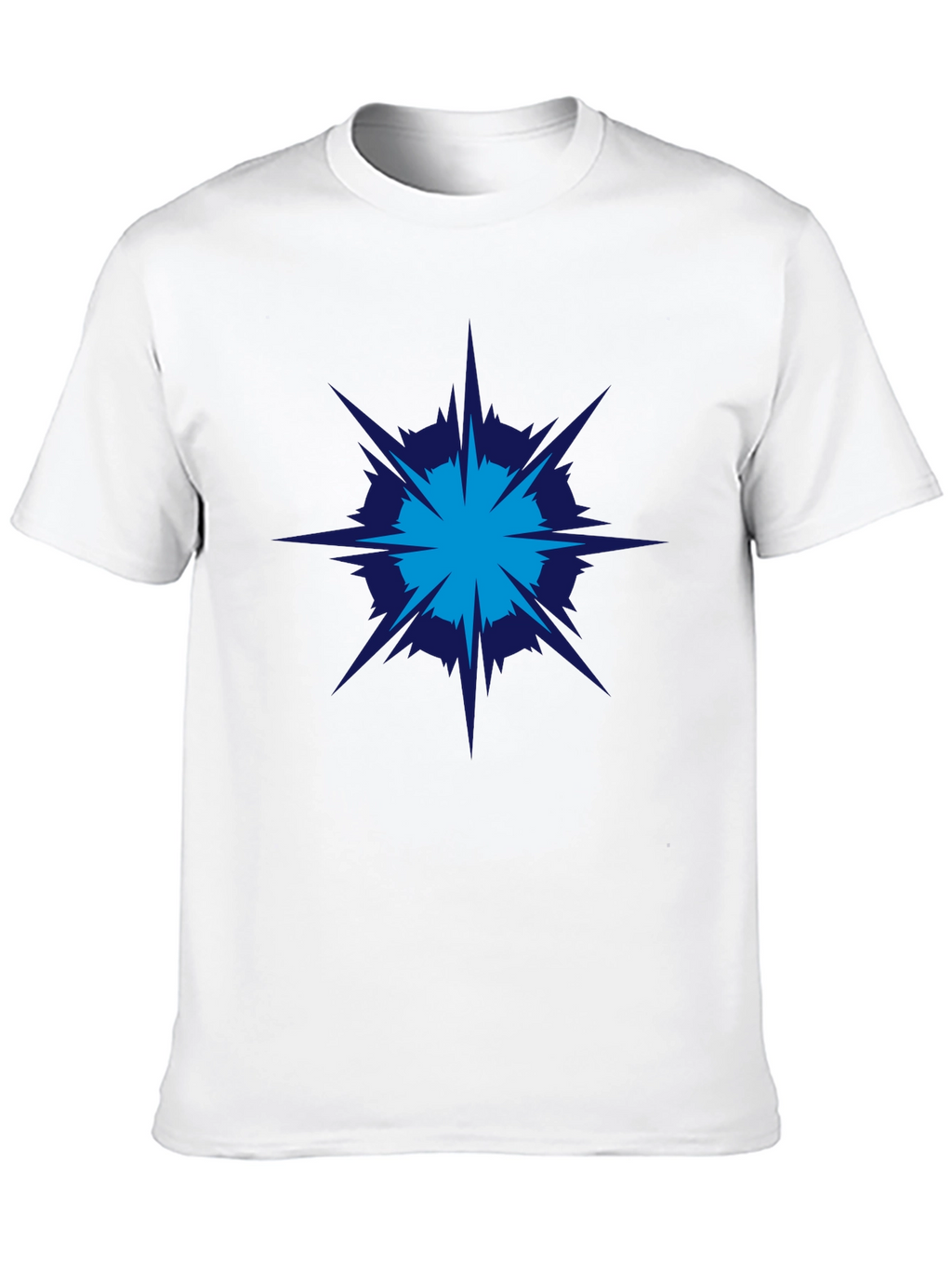 Geometric Burst Graphic Tee - Modern Style
