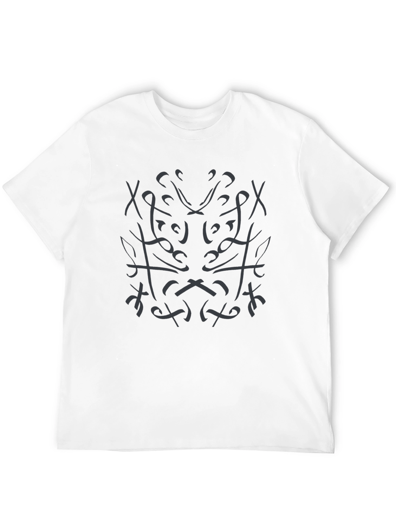 Abstract Design Black T-Shirt