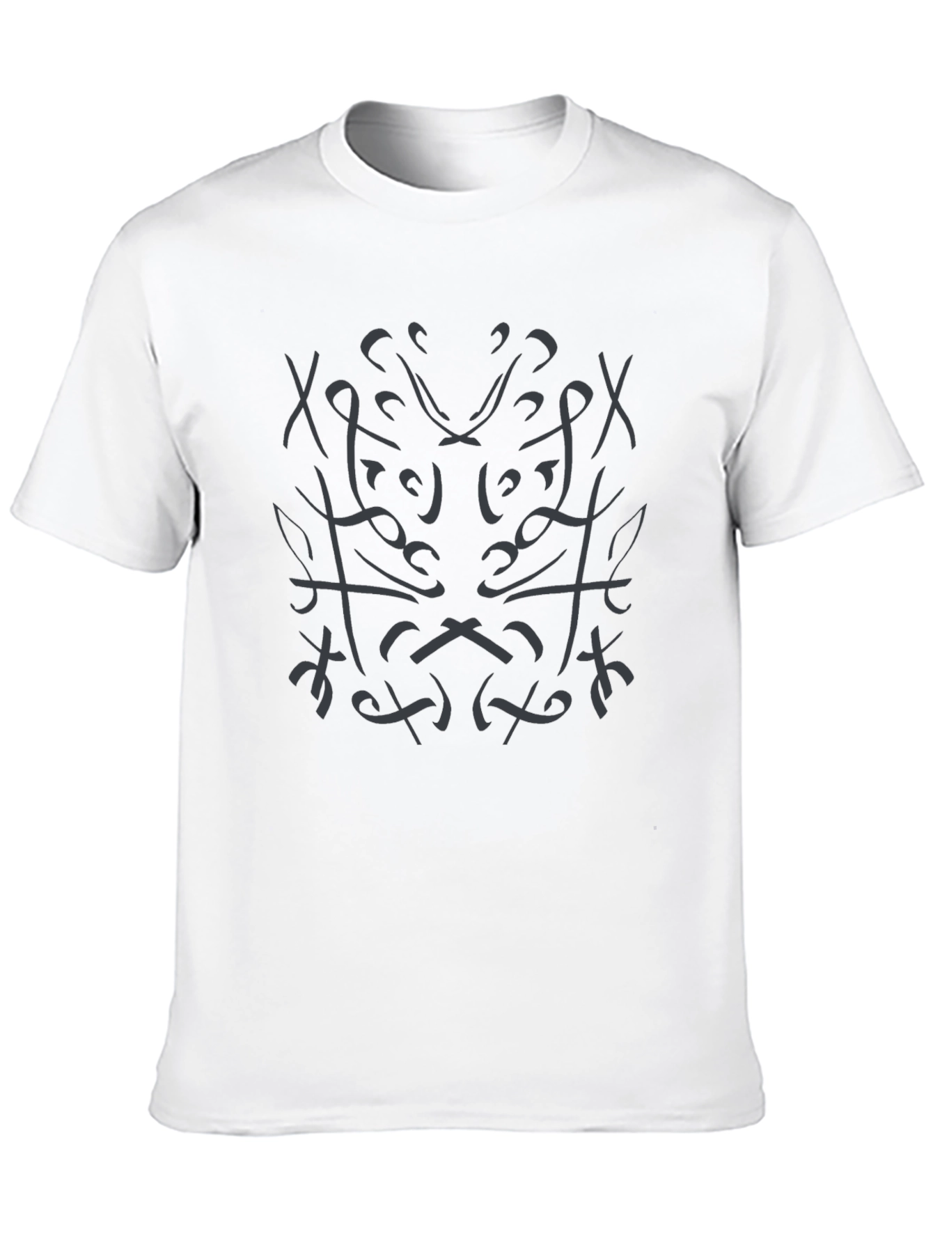 Abstract Design Black T-Shirt