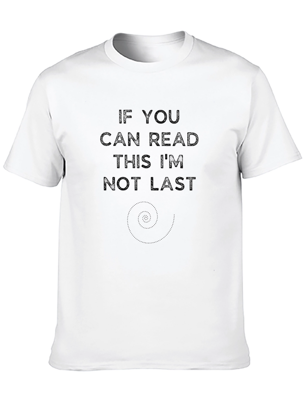 Funny If You Can Read This Black Graphic Tee