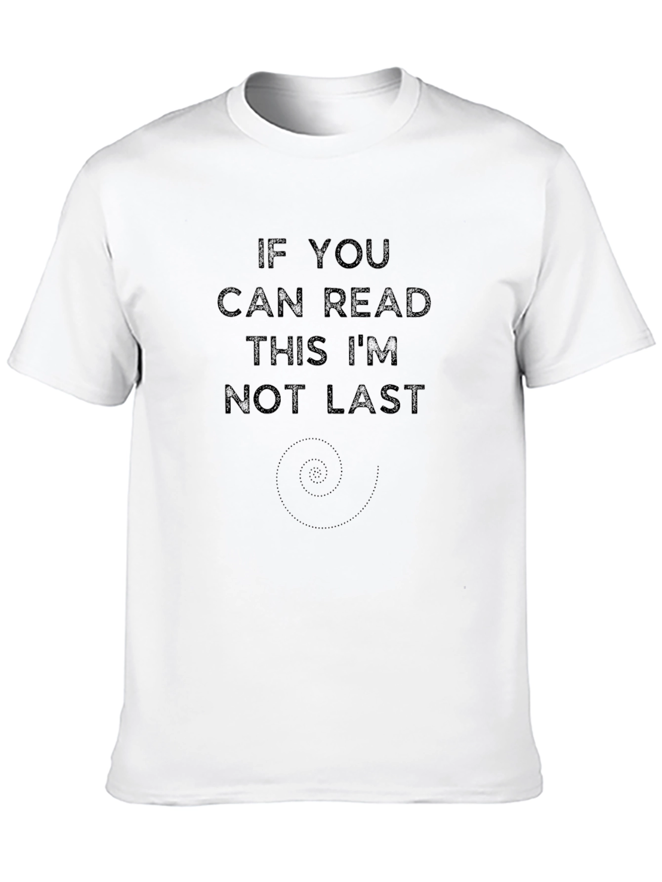 Funny If You Can Read This Black Graphic Tee