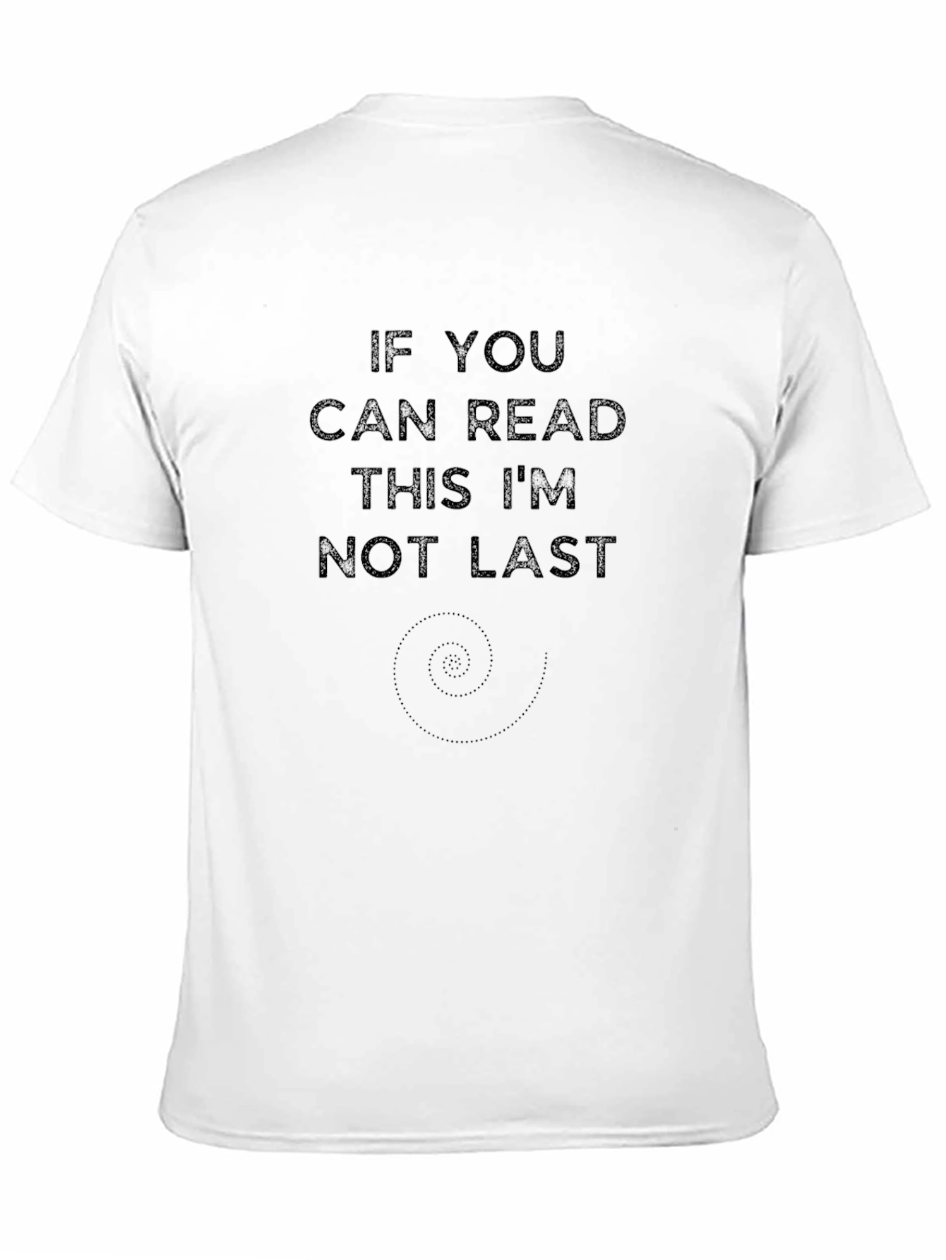Funny If You Can Read This Black Graphic Tee
