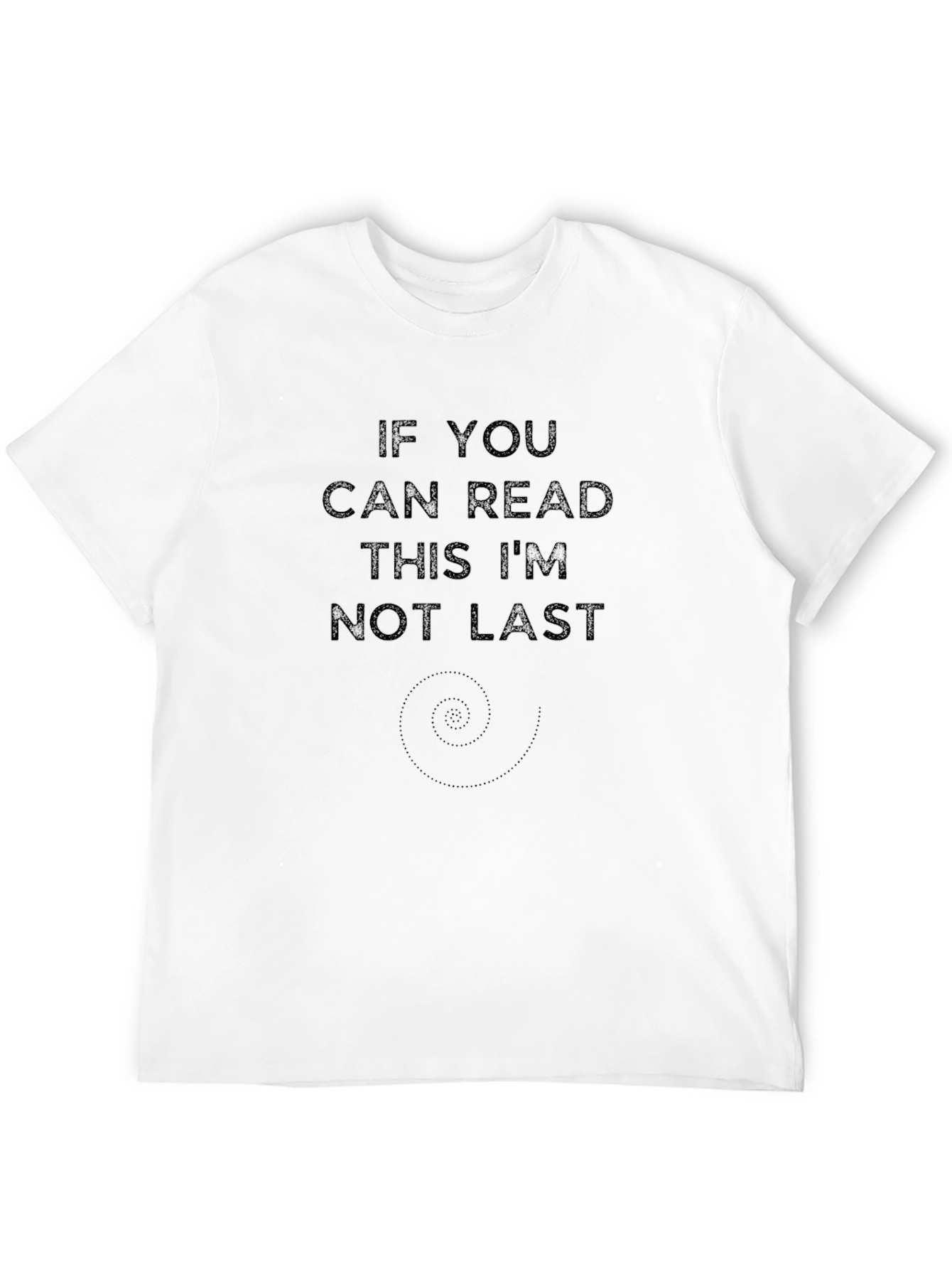 Funny If You Can Read This Black Graphic Tee