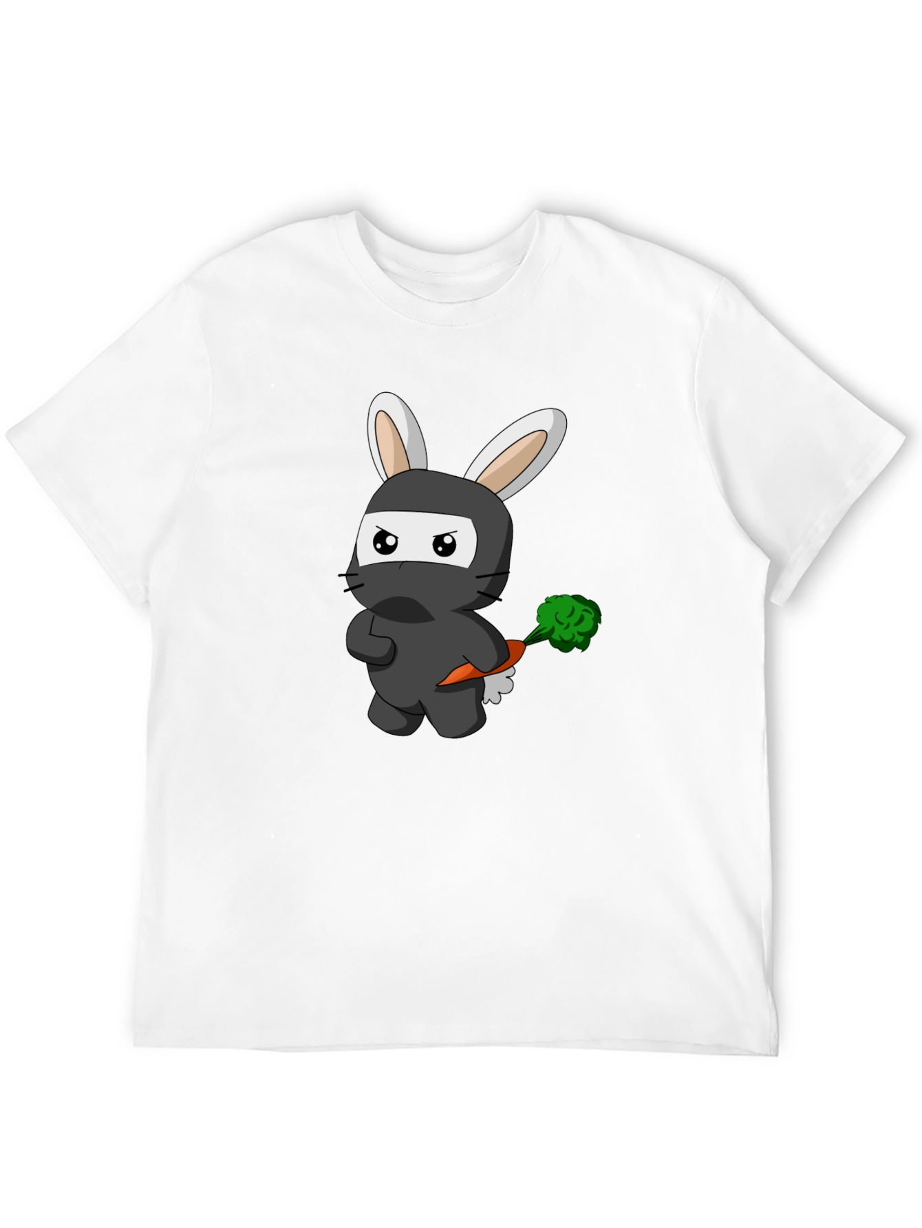 Ninja Rabbit Graphic T-Shirt - Black Cotton Tee