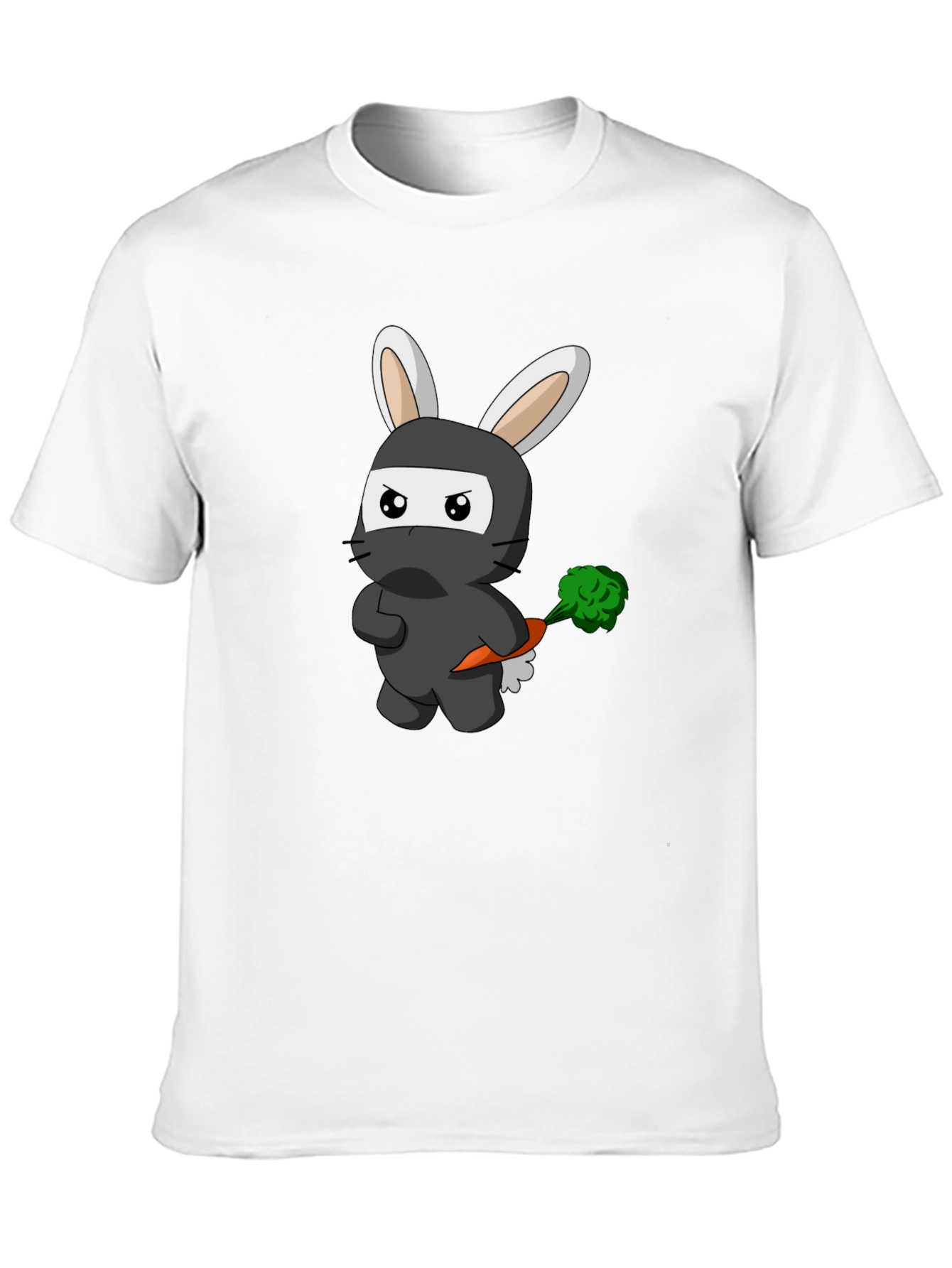 Ninja Rabbit Graphic T-Shirt - Black Cotton Tee
